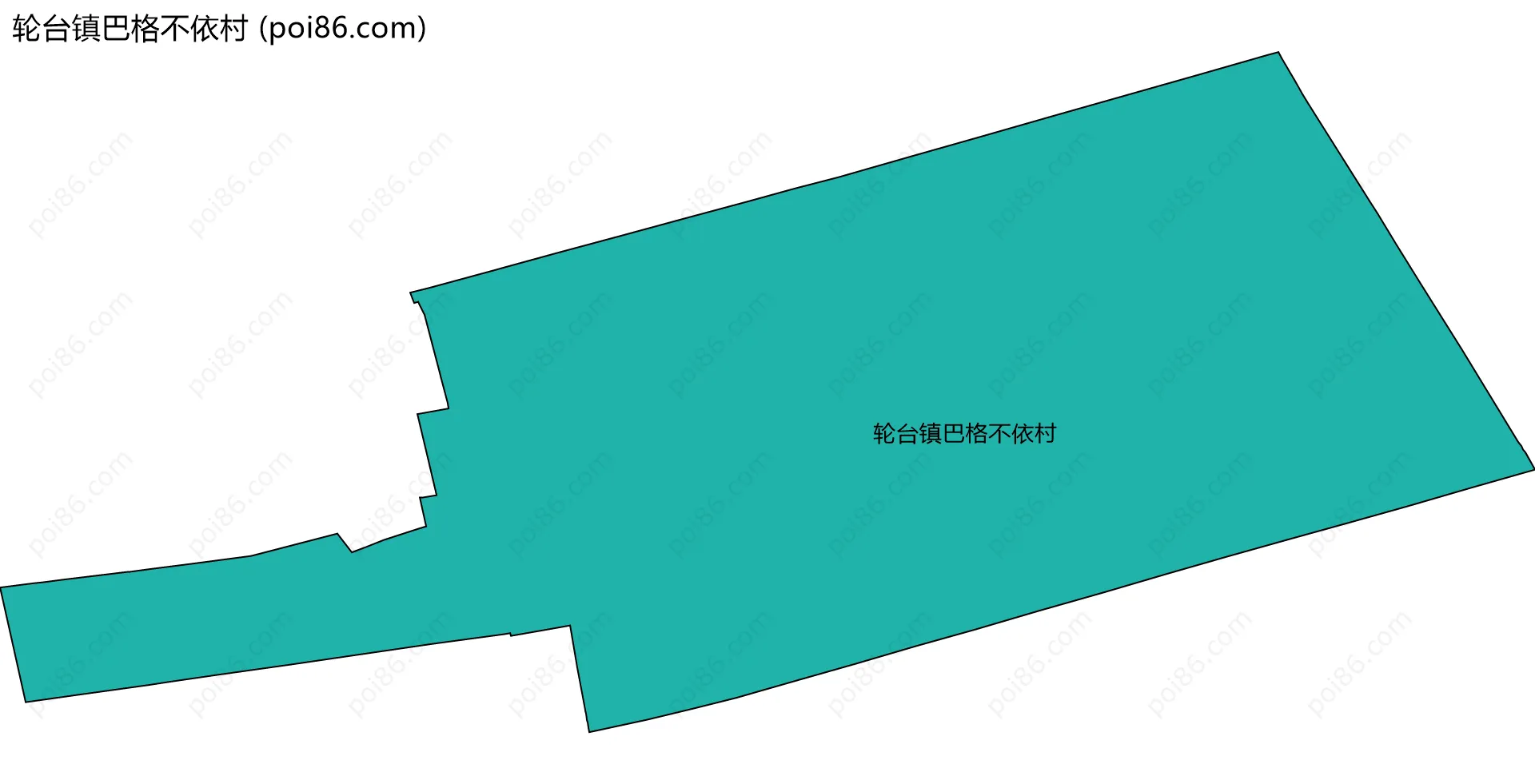 轮台镇巴格不依村边界地图