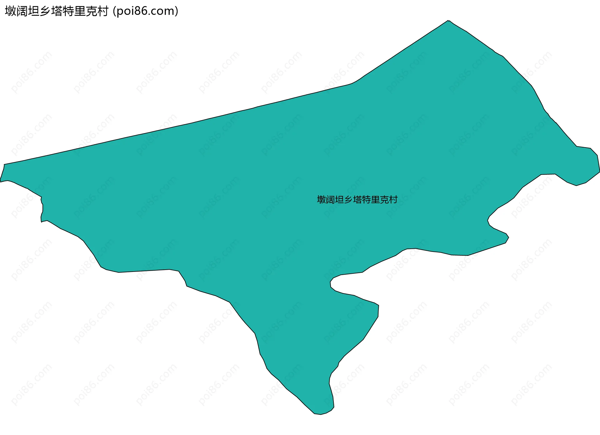 墩阔坦乡塔特里克村边界地图