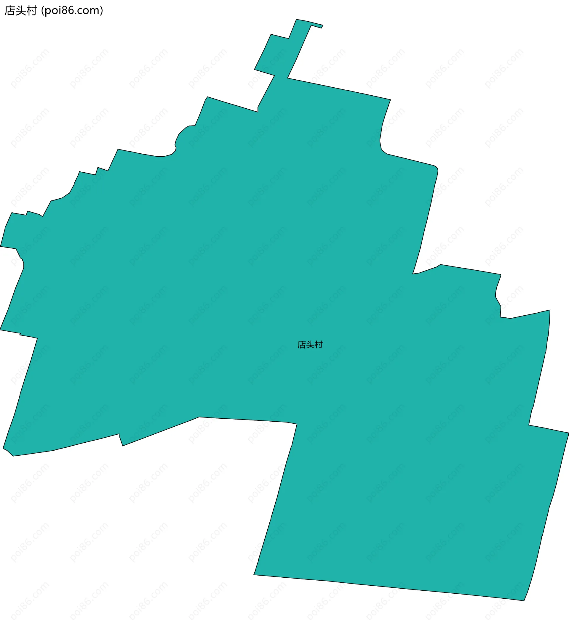 店头村边界地图
