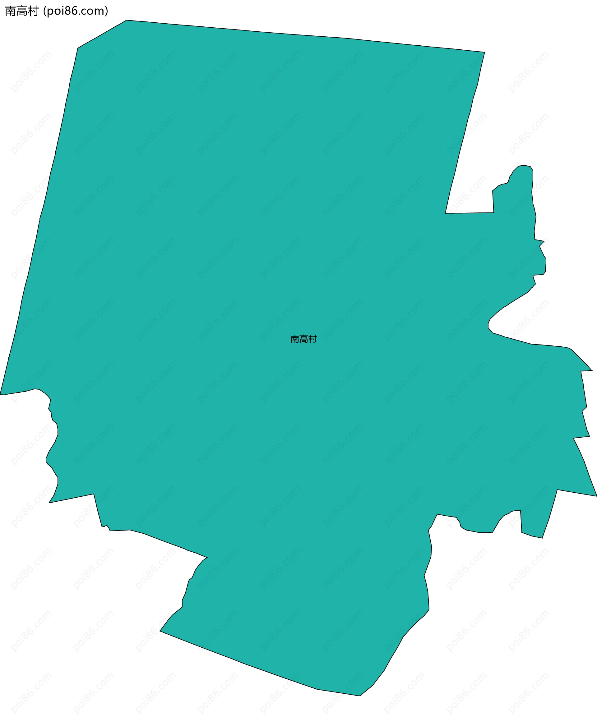 南高村边界地图