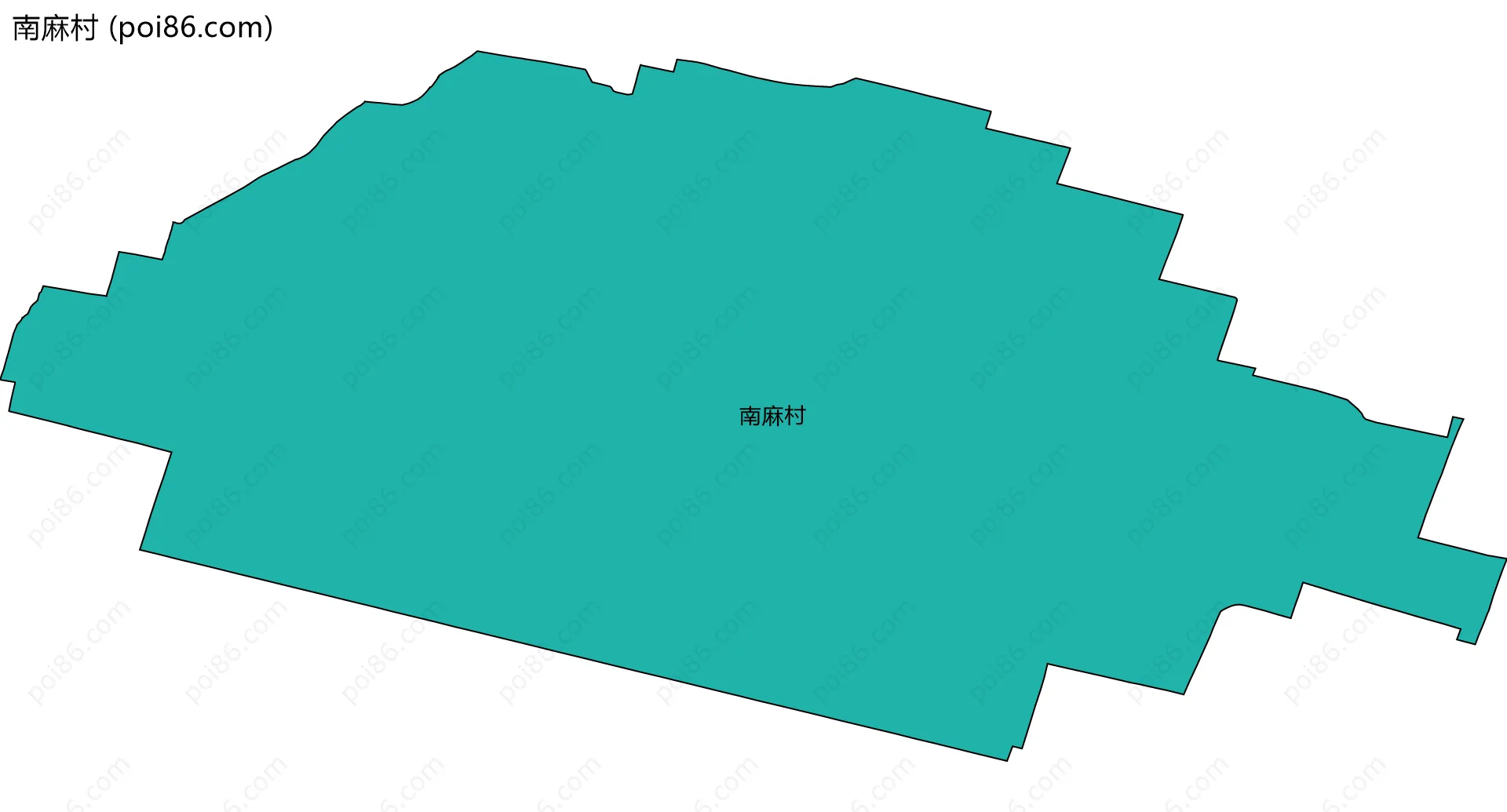 南麻村边界地图