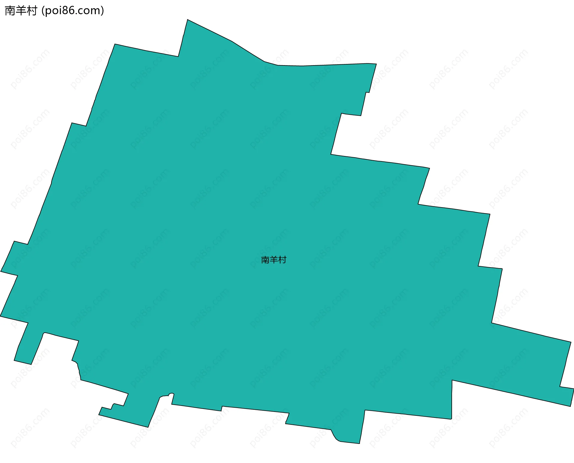 南羊村边界地图