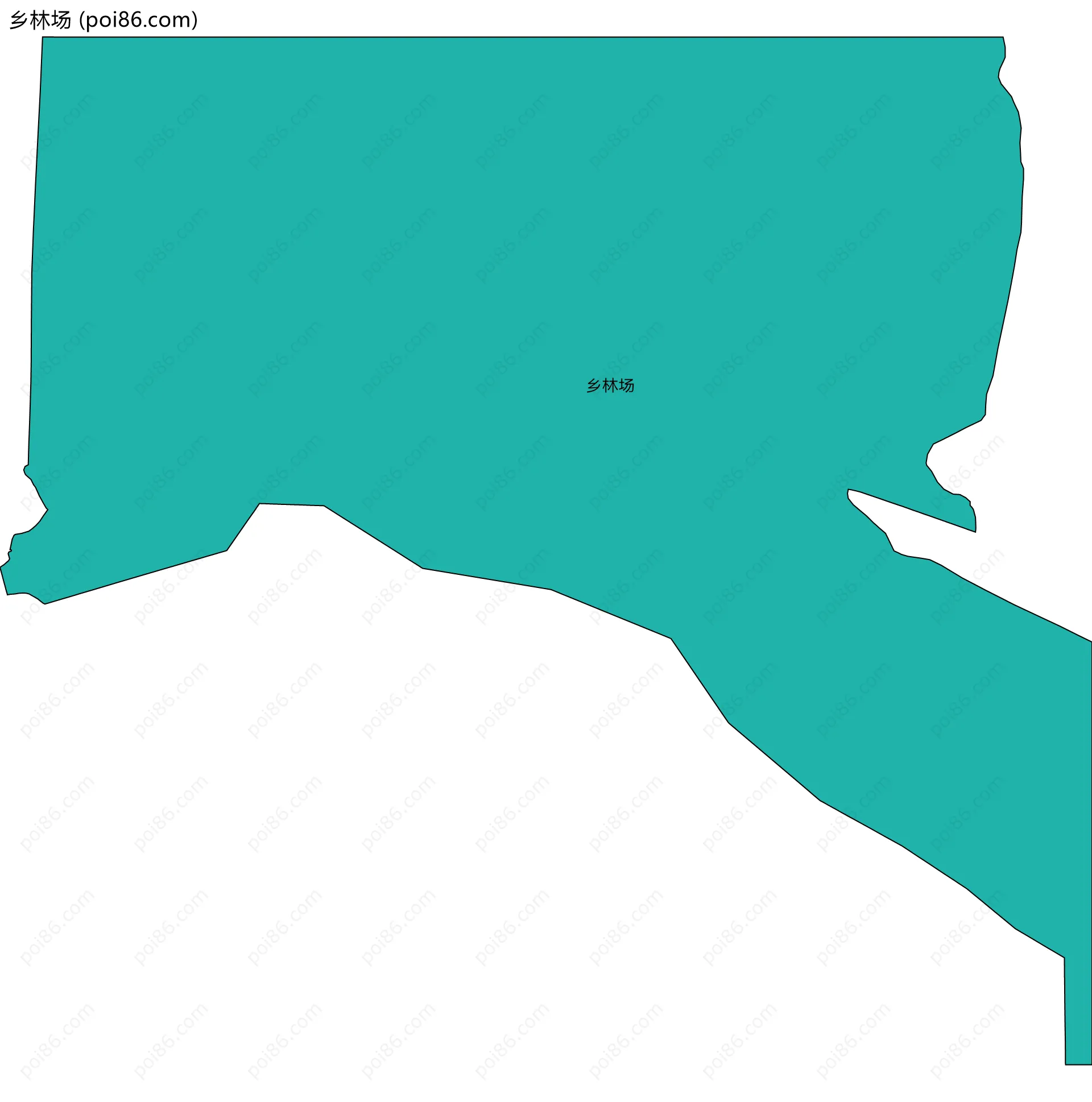 乡林场边界地图