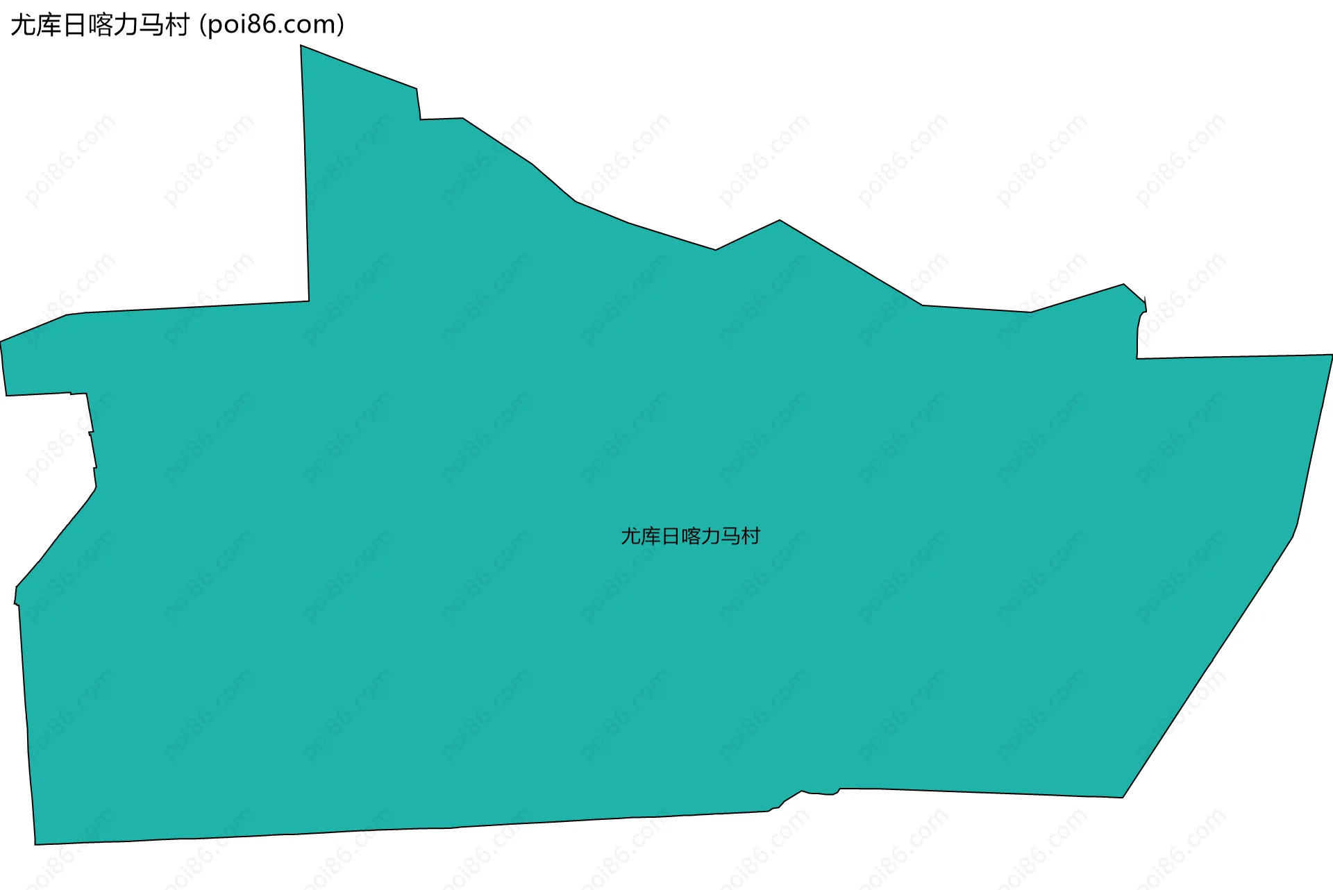 尤库日喀力马村边界地图