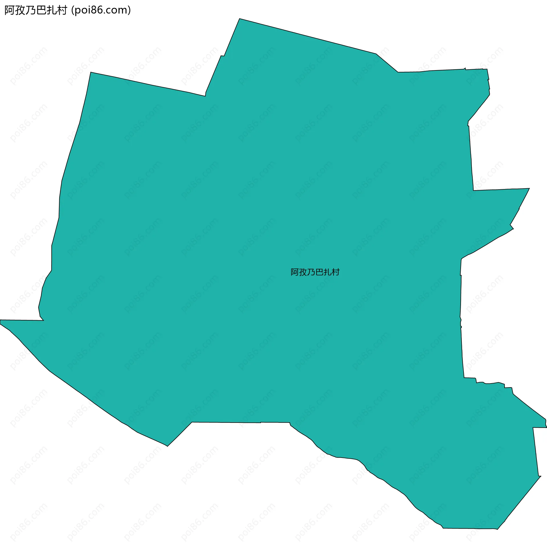 阿孜乃巴扎村边界地图