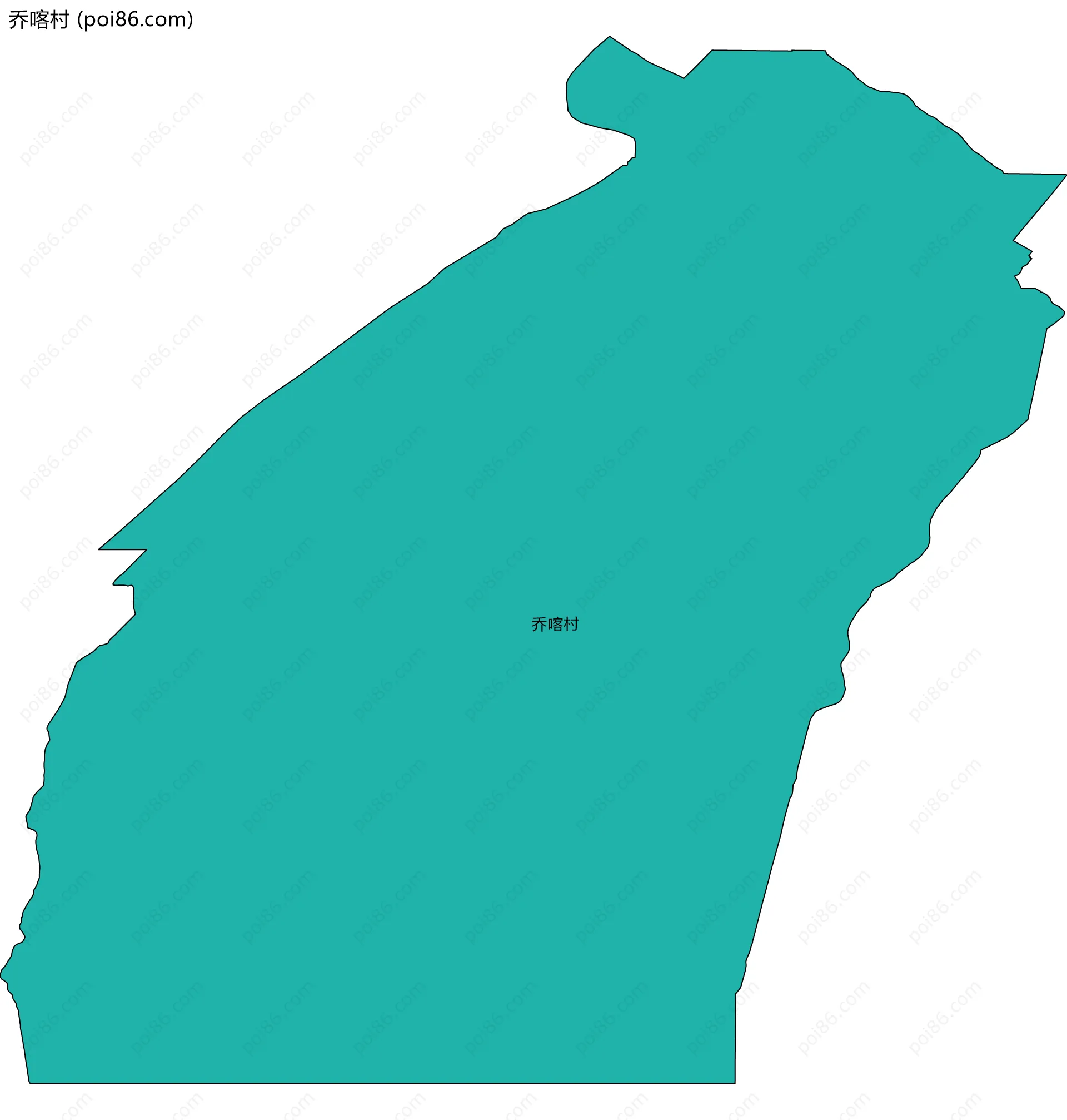 乔喀村边界地图