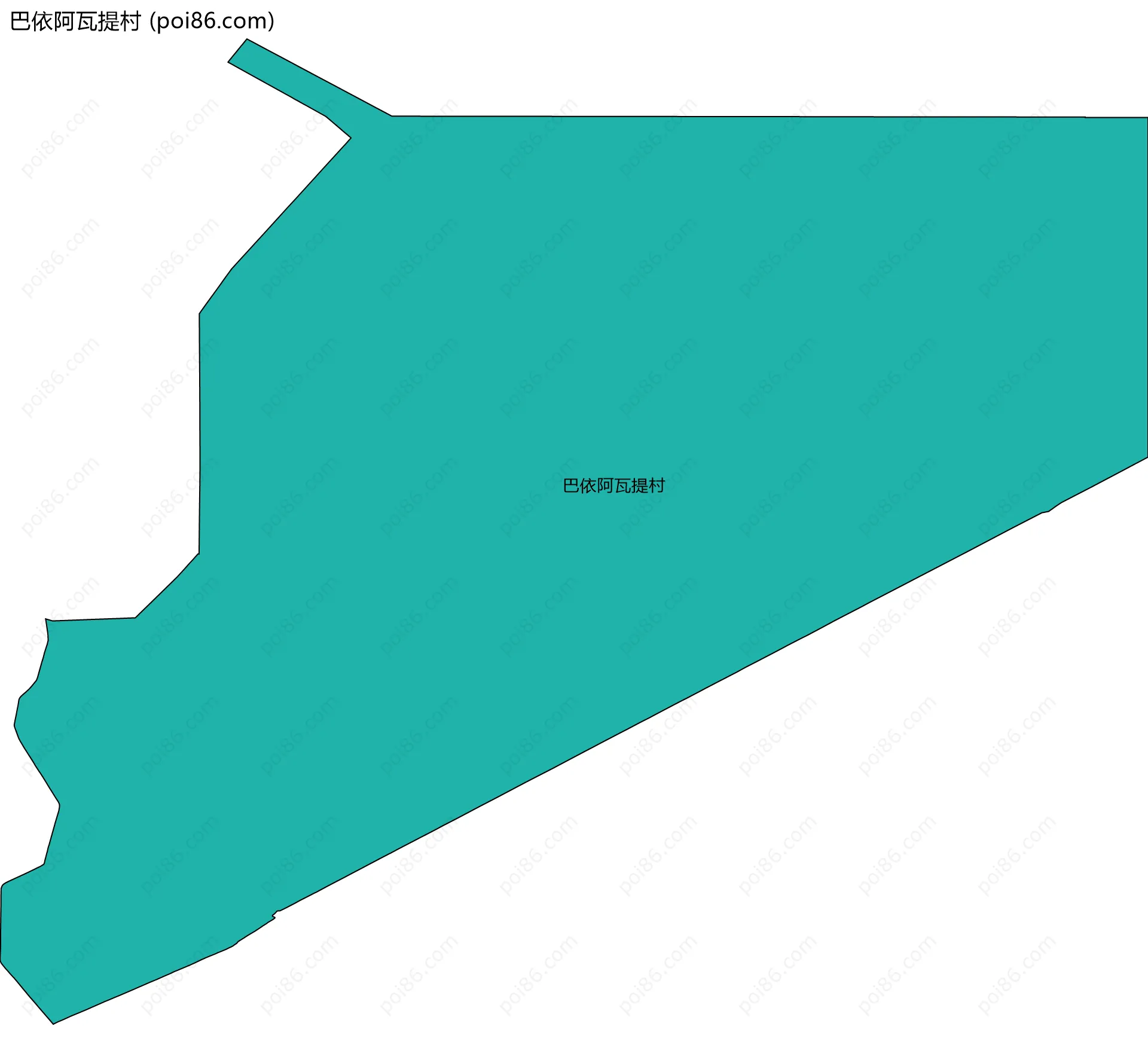 巴依阿瓦提村边界地图