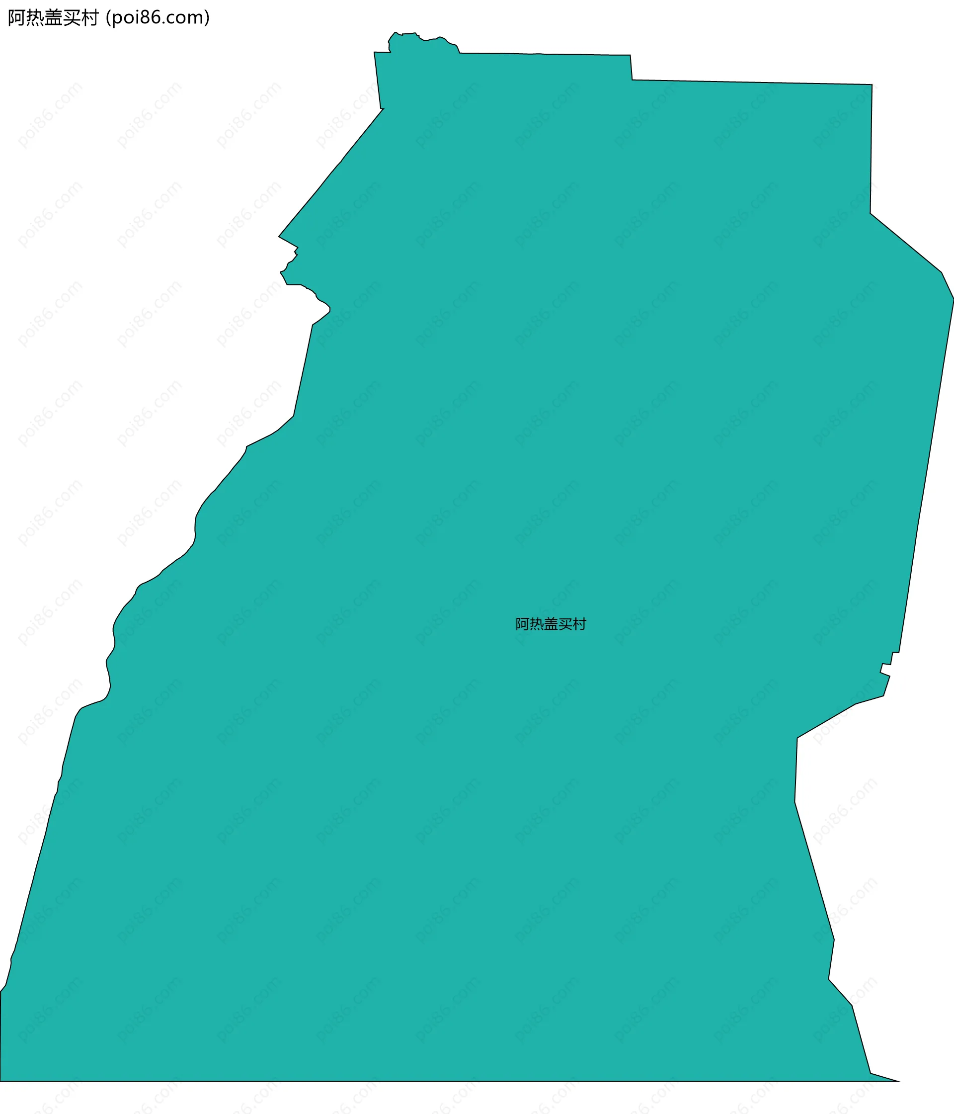 阿热盖买村边界地图