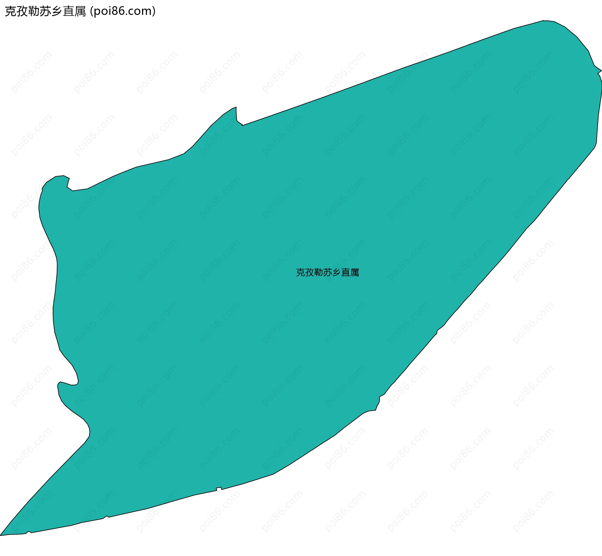 克孜勒苏乡直属边界地图