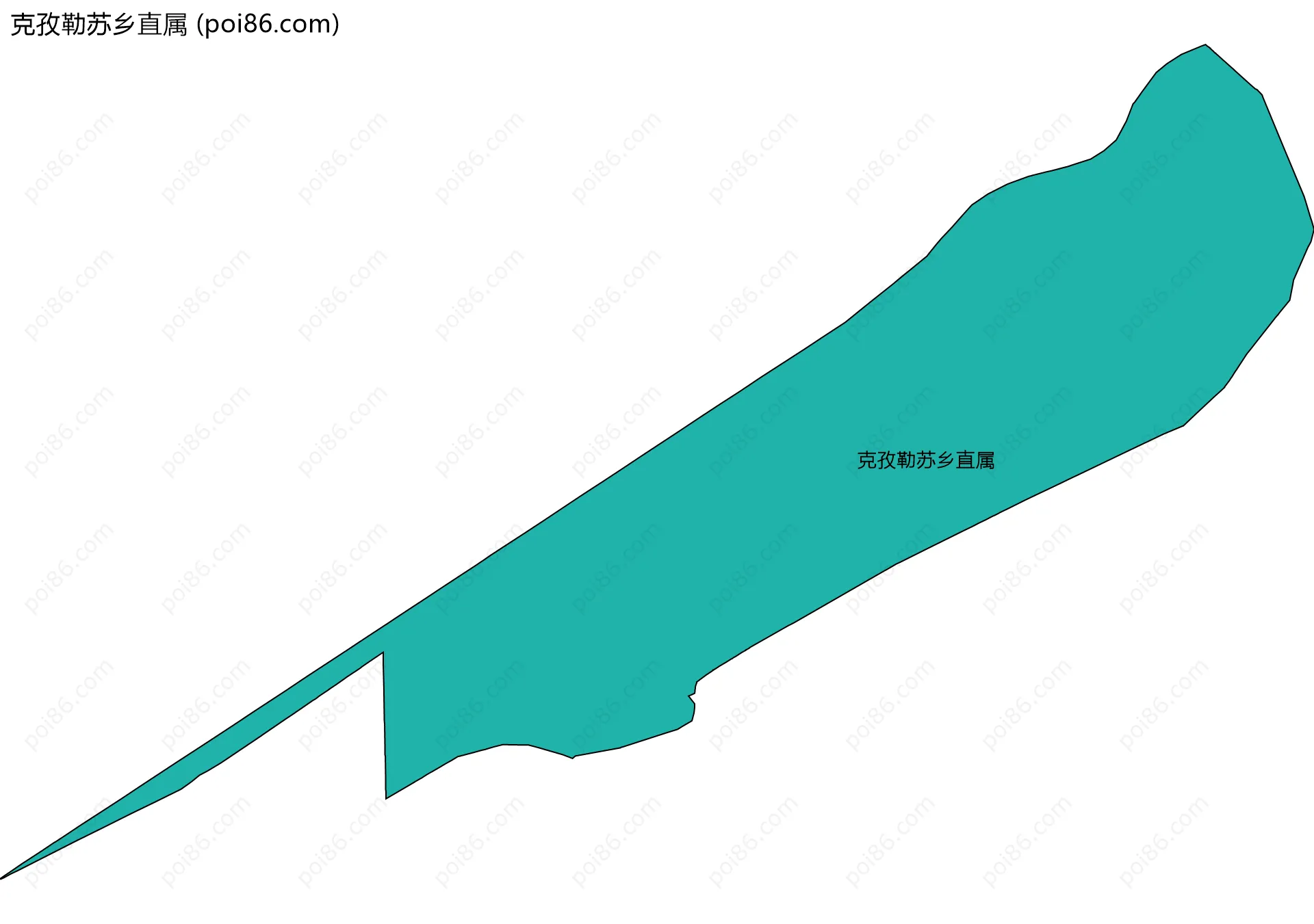 克孜勒苏乡直属边界地图