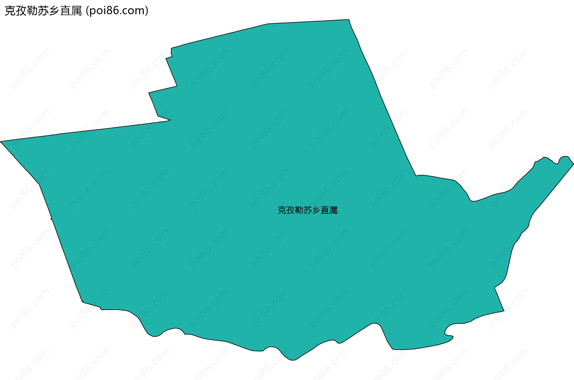 克孜勒苏乡直属边界地图