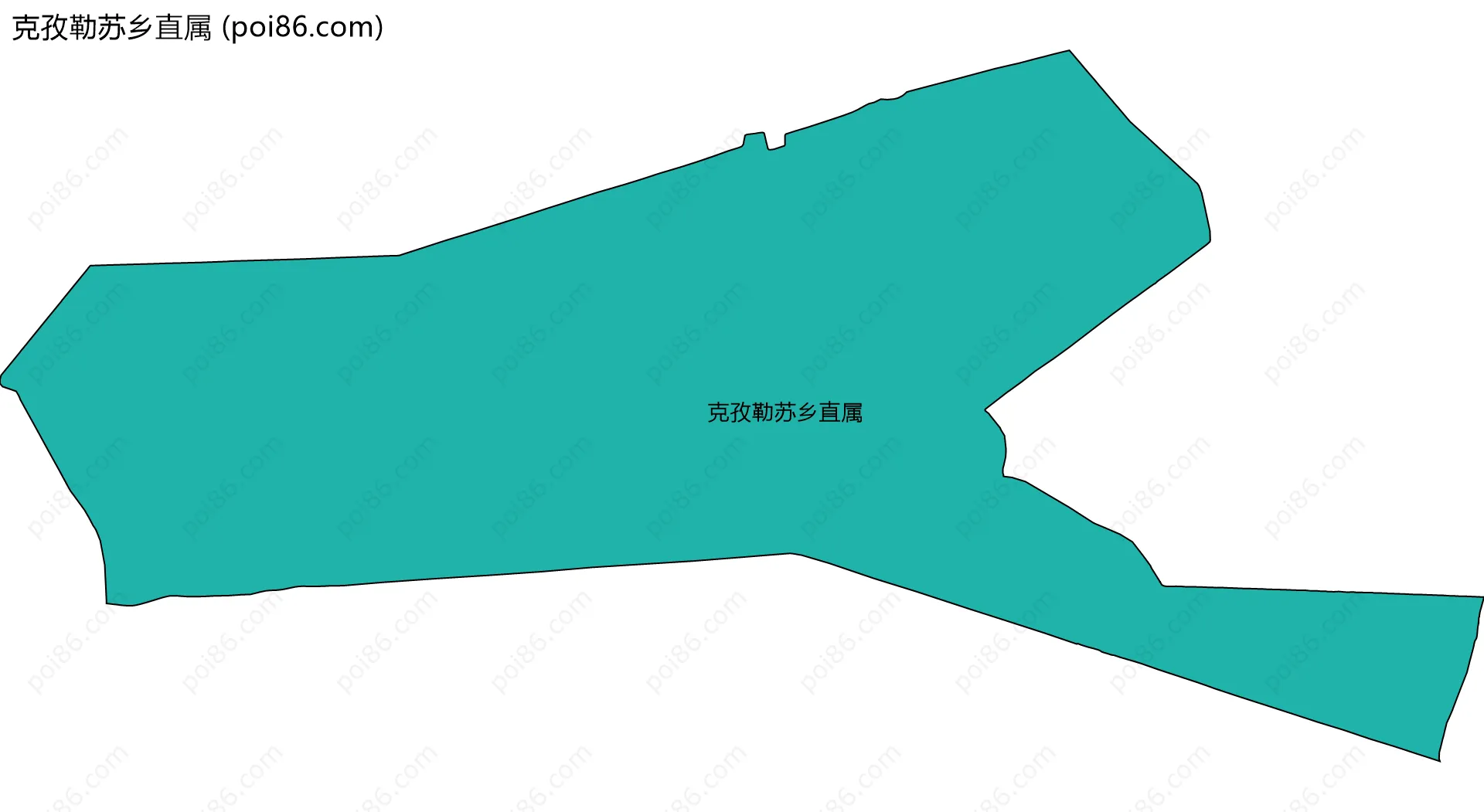 克孜勒苏乡直属边界地图