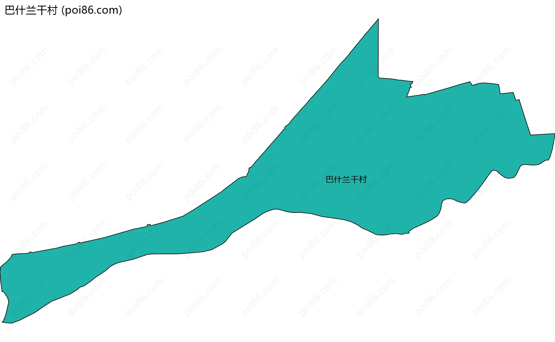 巴什兰干村边界地图