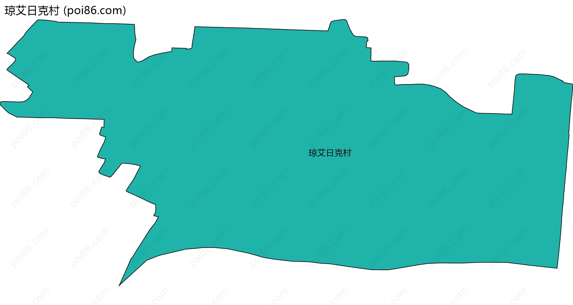 琼艾日克村边界地图