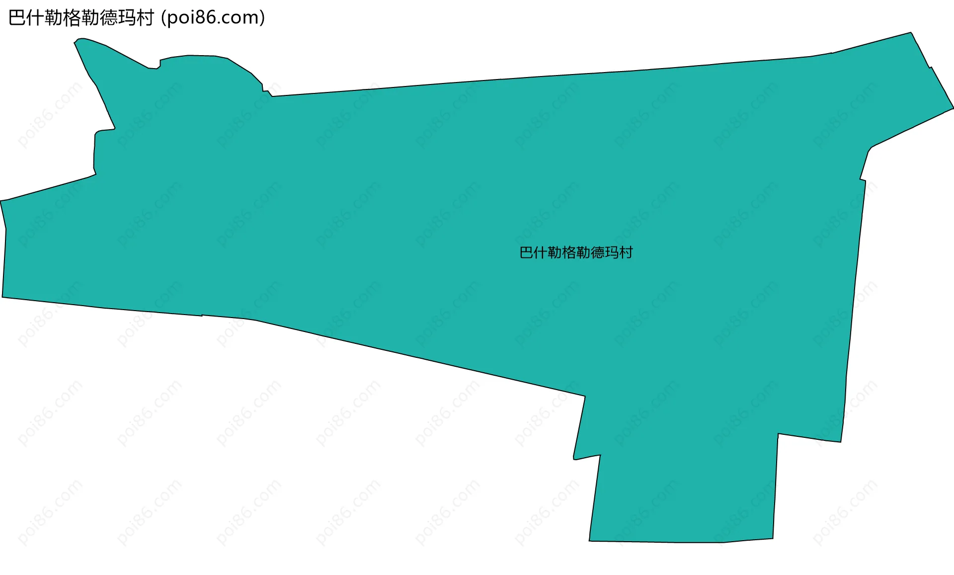 巴什勒格勒德玛村边界地图