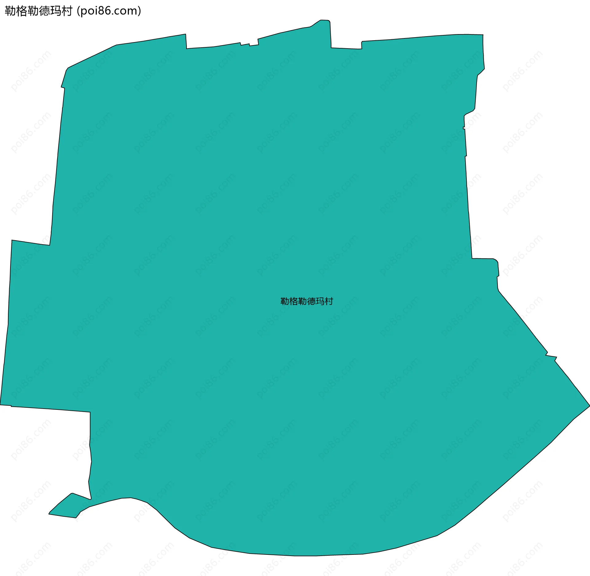 勒格勒德玛村边界地图