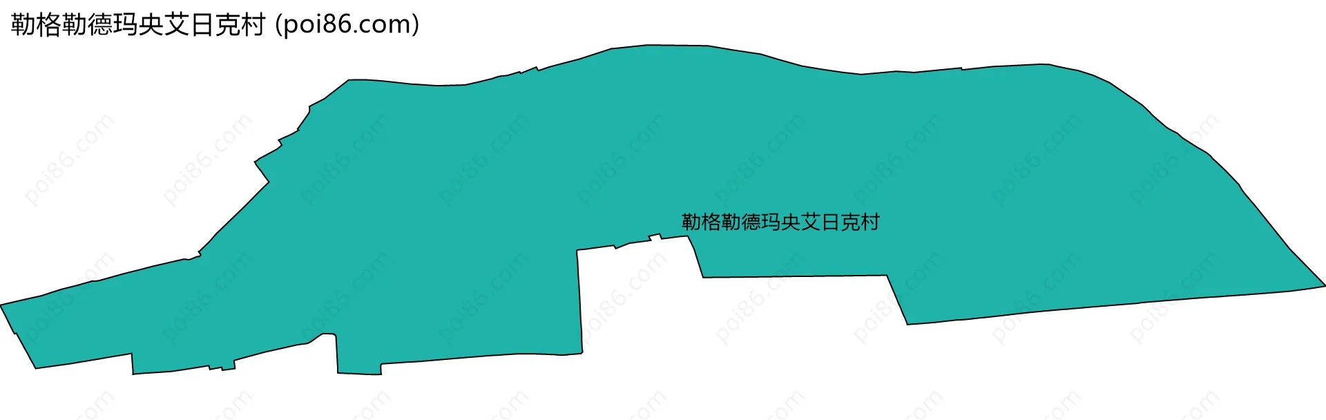 勒格勒德玛央艾日克村边界地图