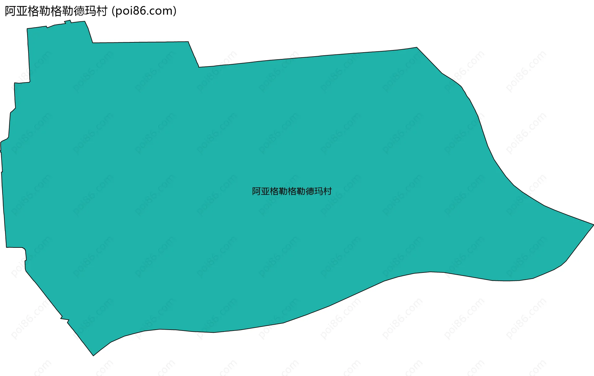阿亚格勒格勒德玛村边界地图