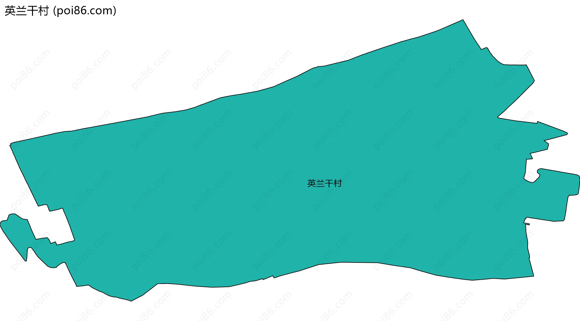 英兰干村边界地图