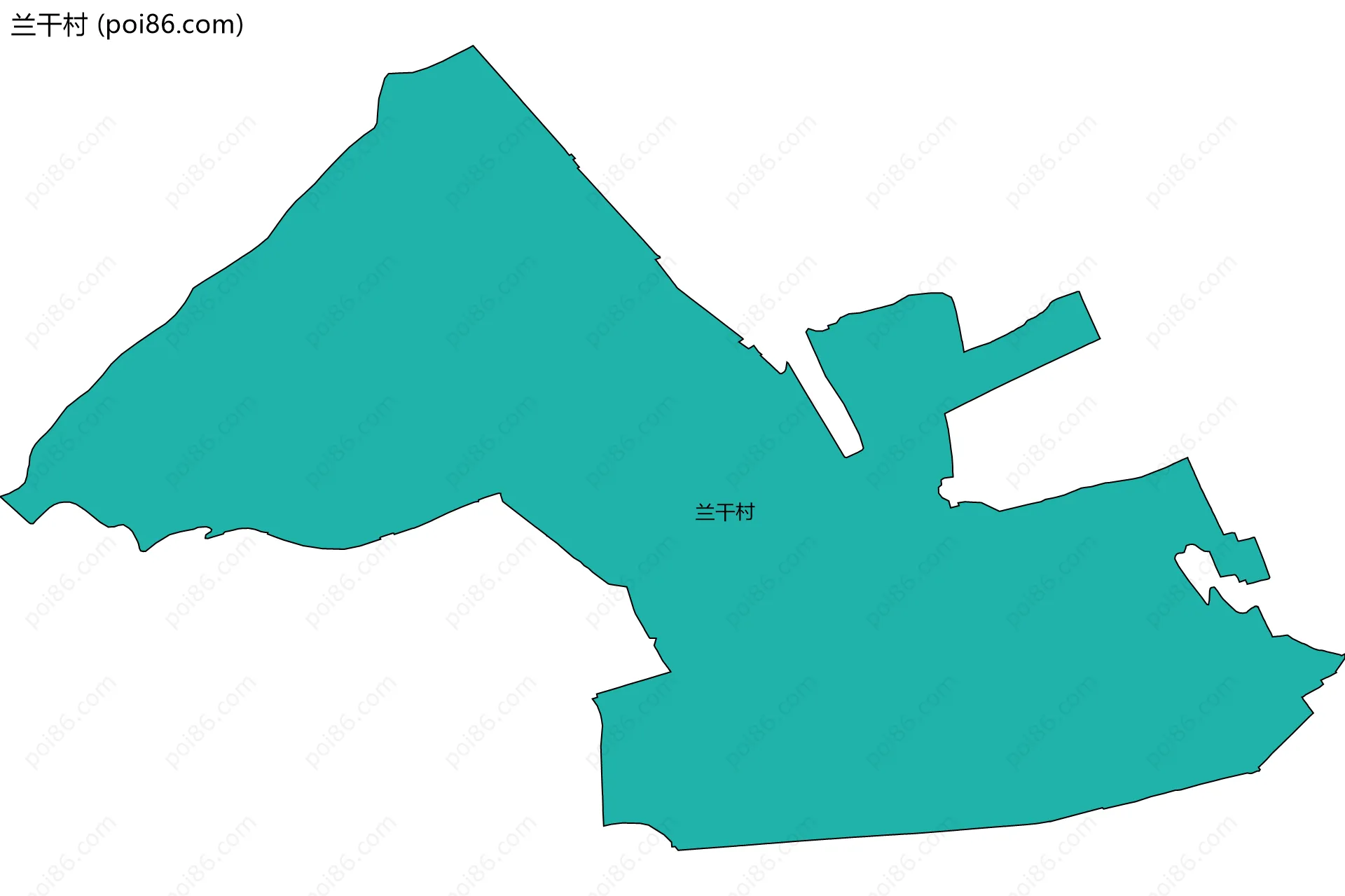 兰干村边界地图