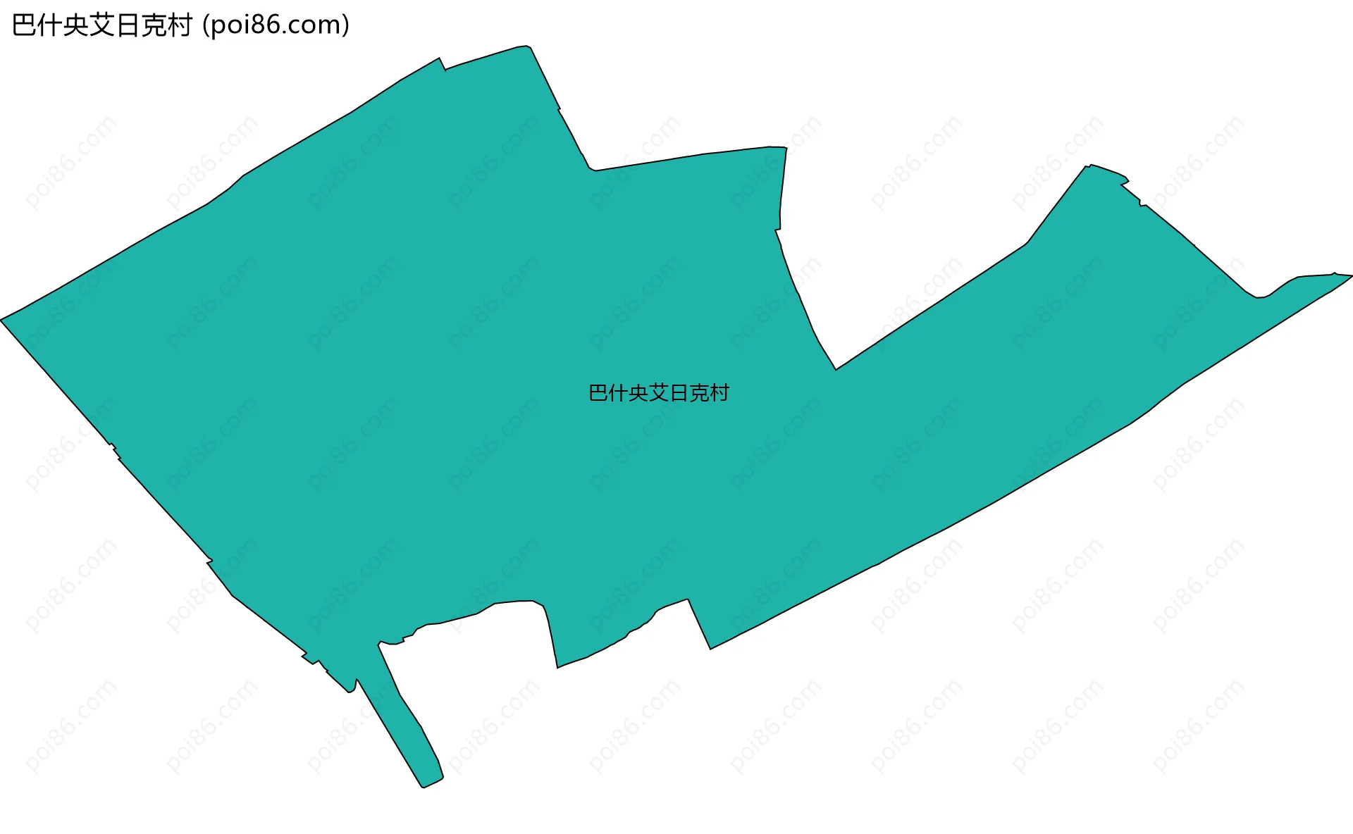 巴什央艾日克村边界地图