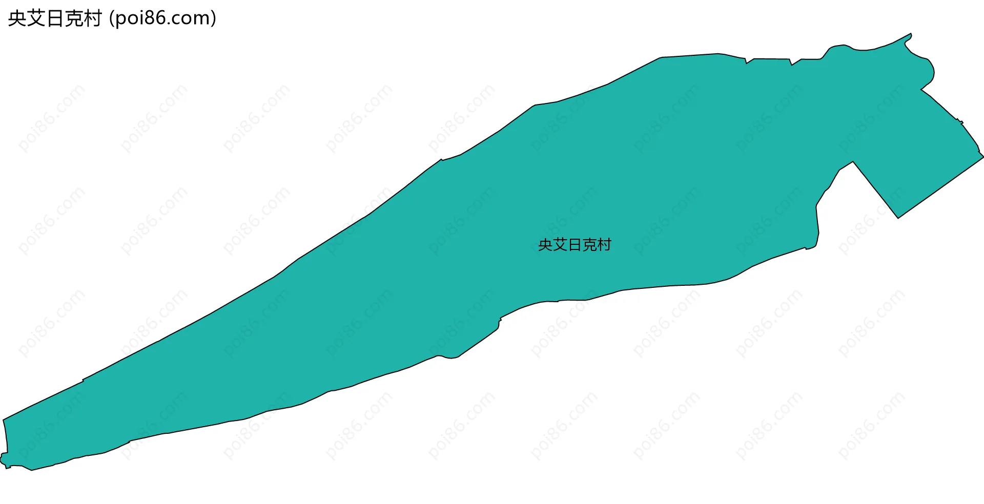 央艾日克村边界地图