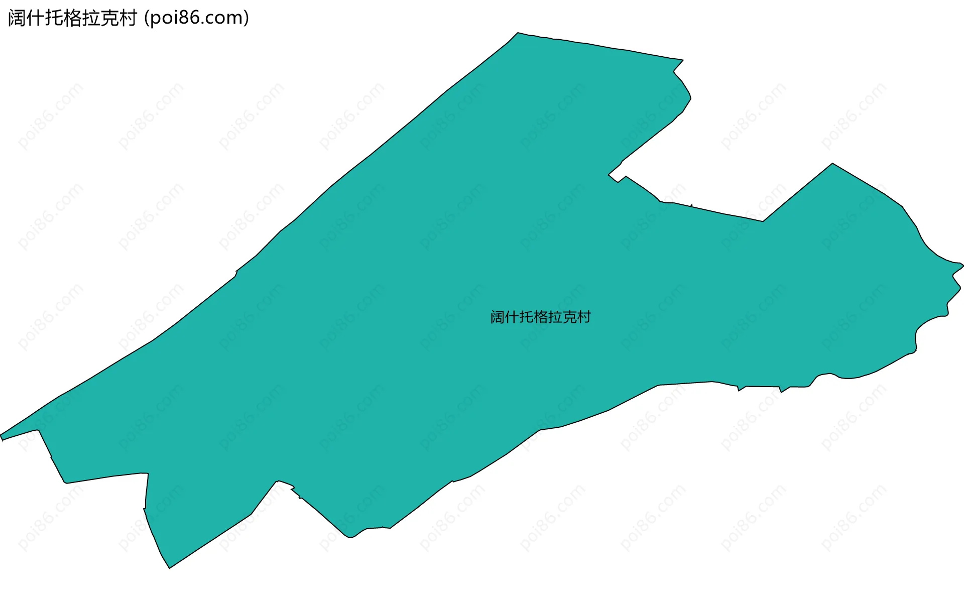 阔什托格拉克村边界地图