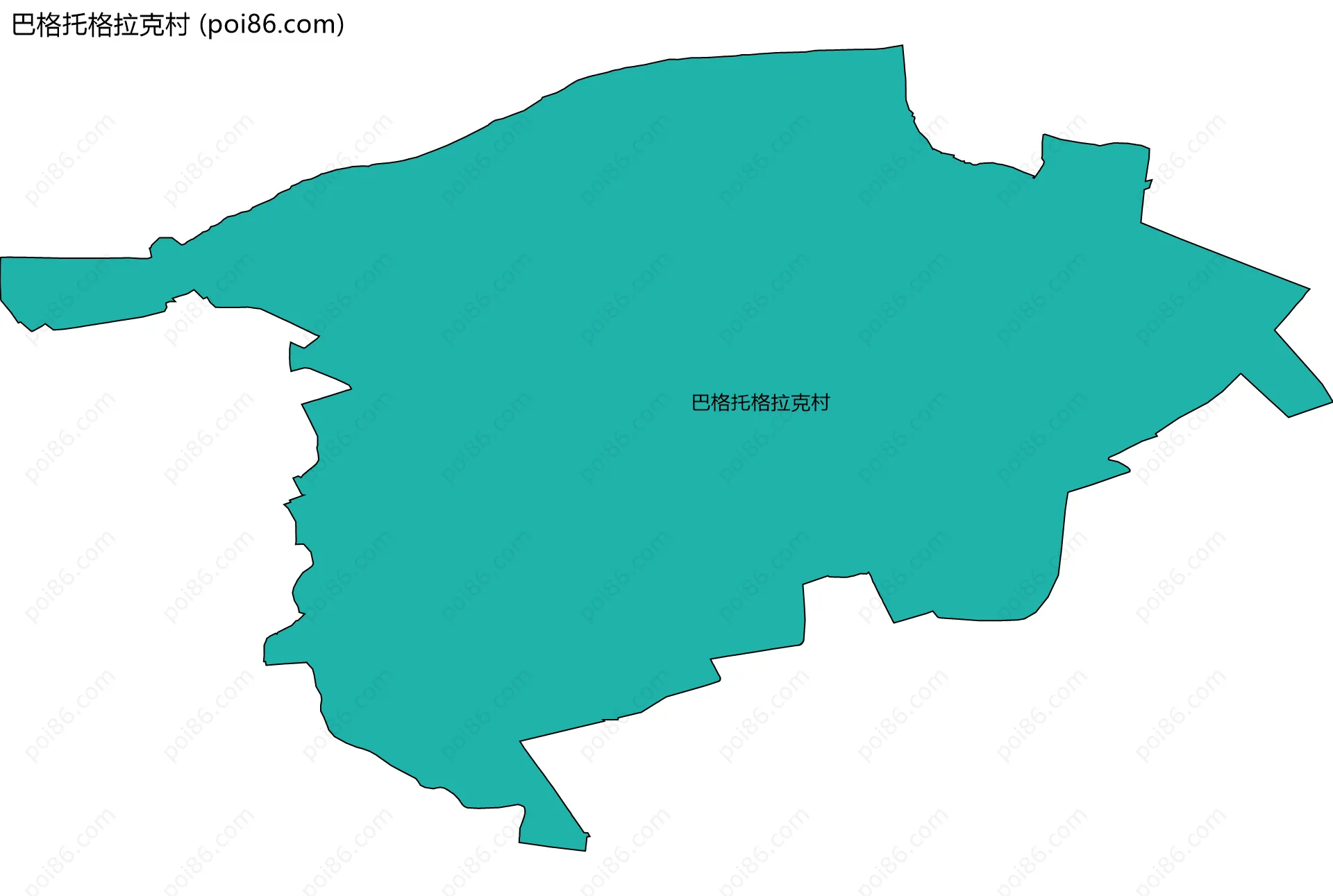 巴格托格拉克村边界地图