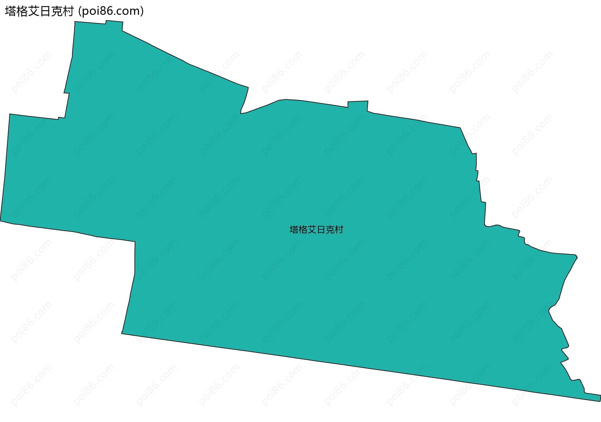 塔格艾日克村边界地图