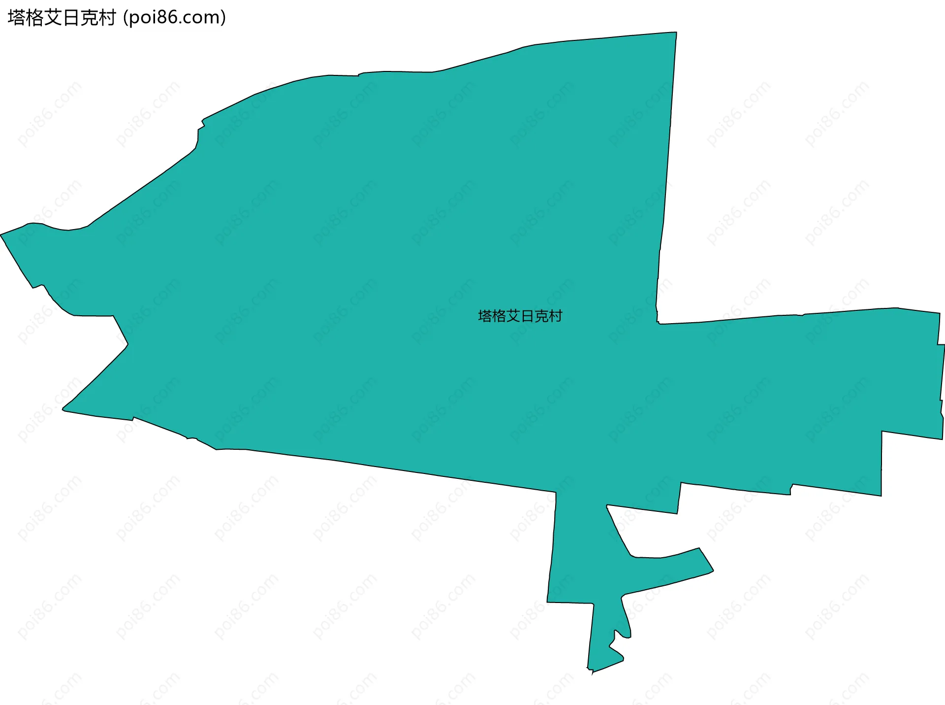 塔格艾日克村边界地图