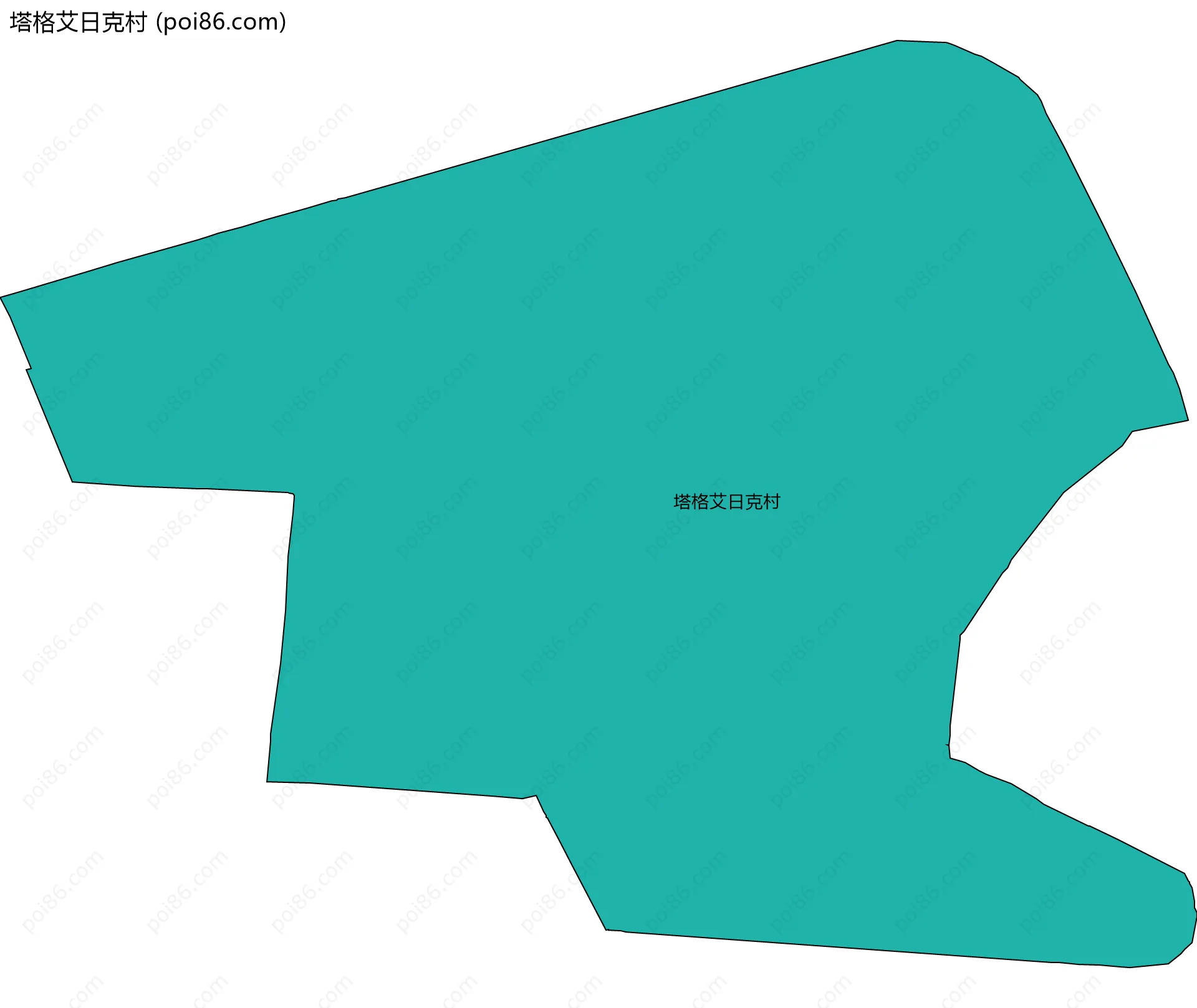 塔格艾日克村边界地图