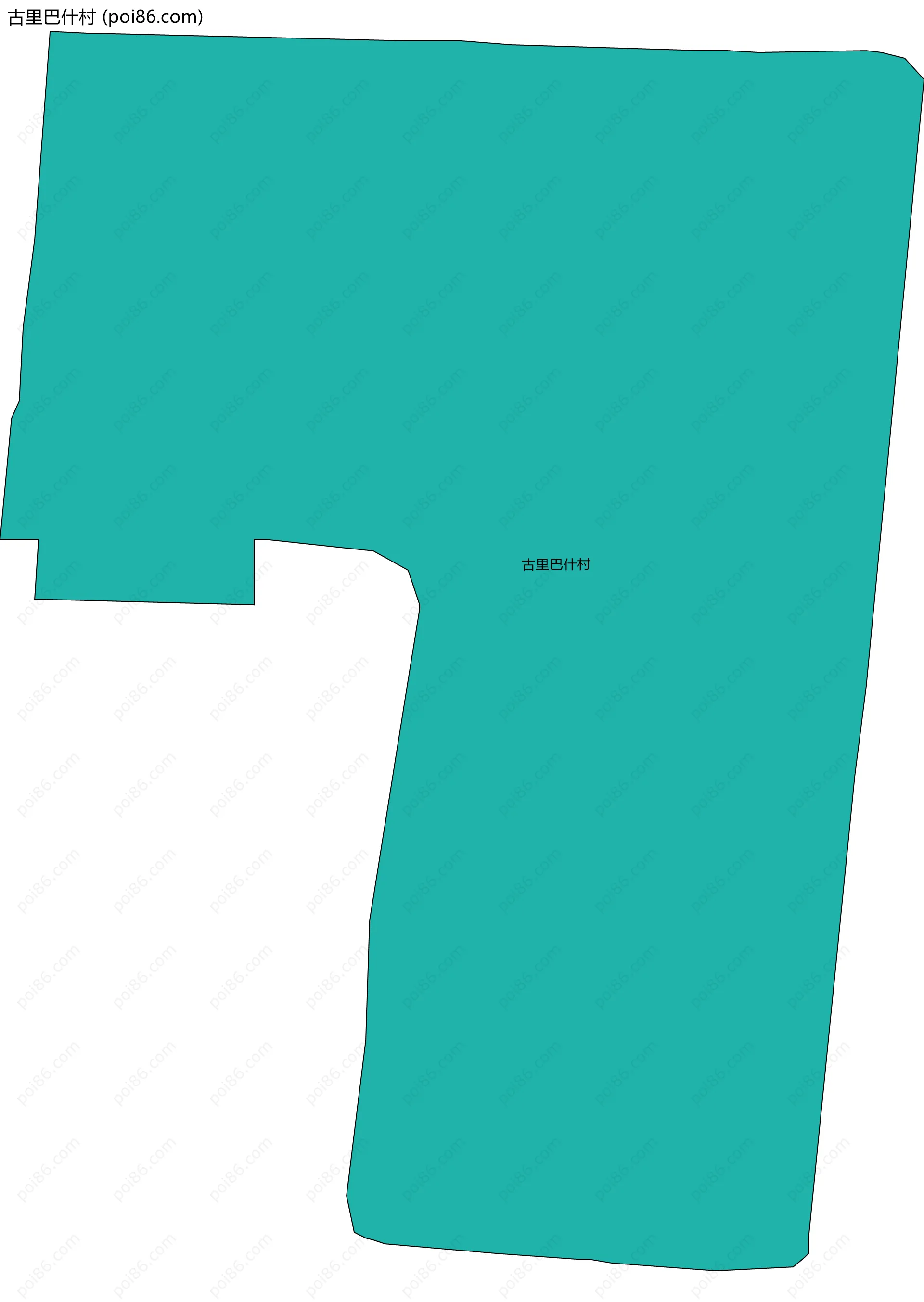 古里巴什村边界地图