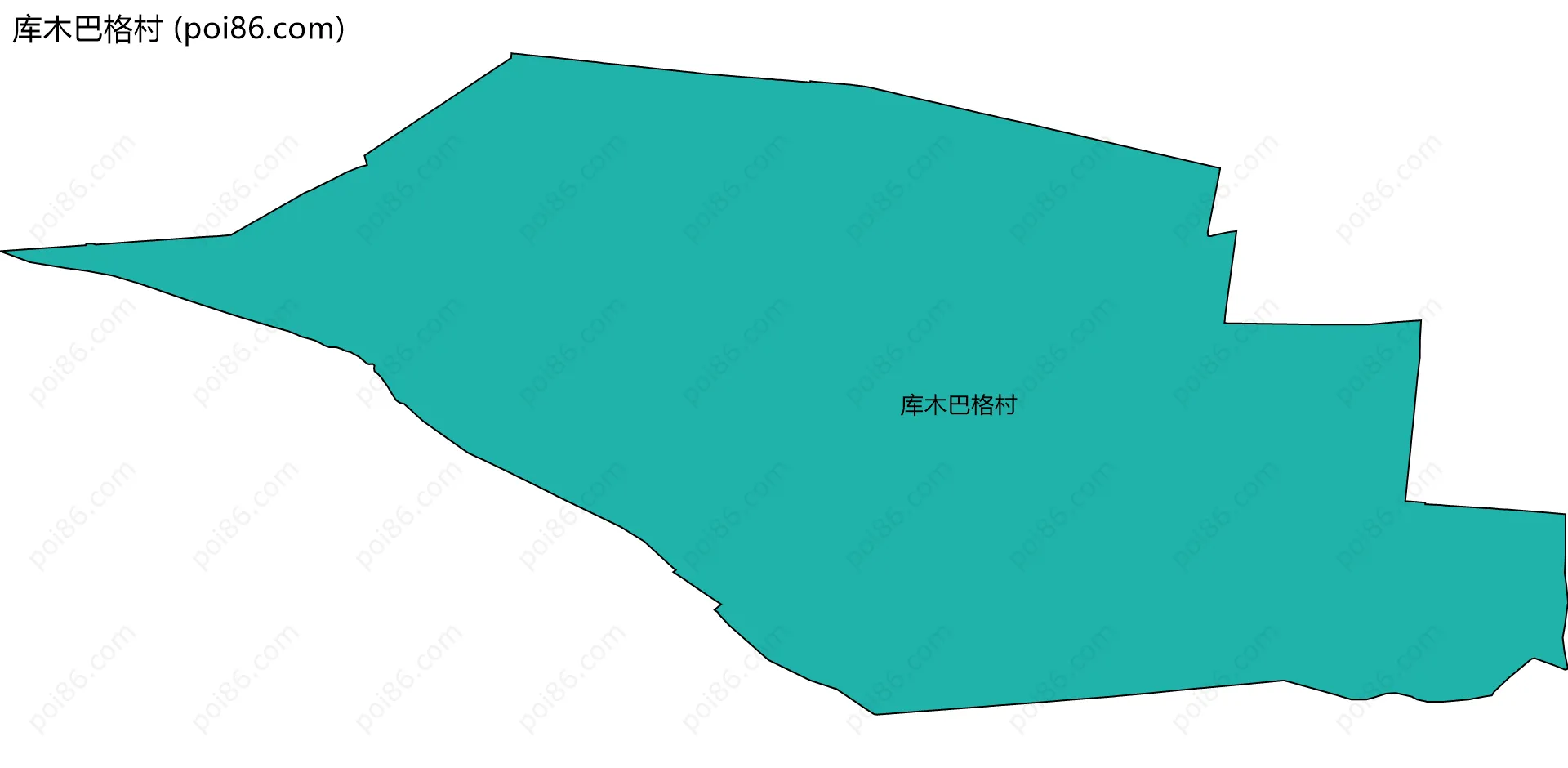 库木巴格村边界地图