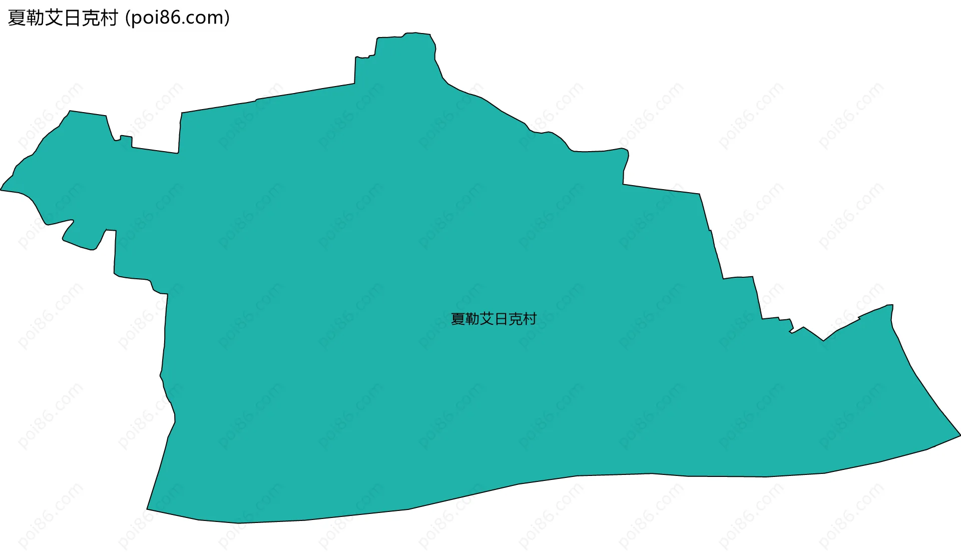 夏勒艾日克村边界地图