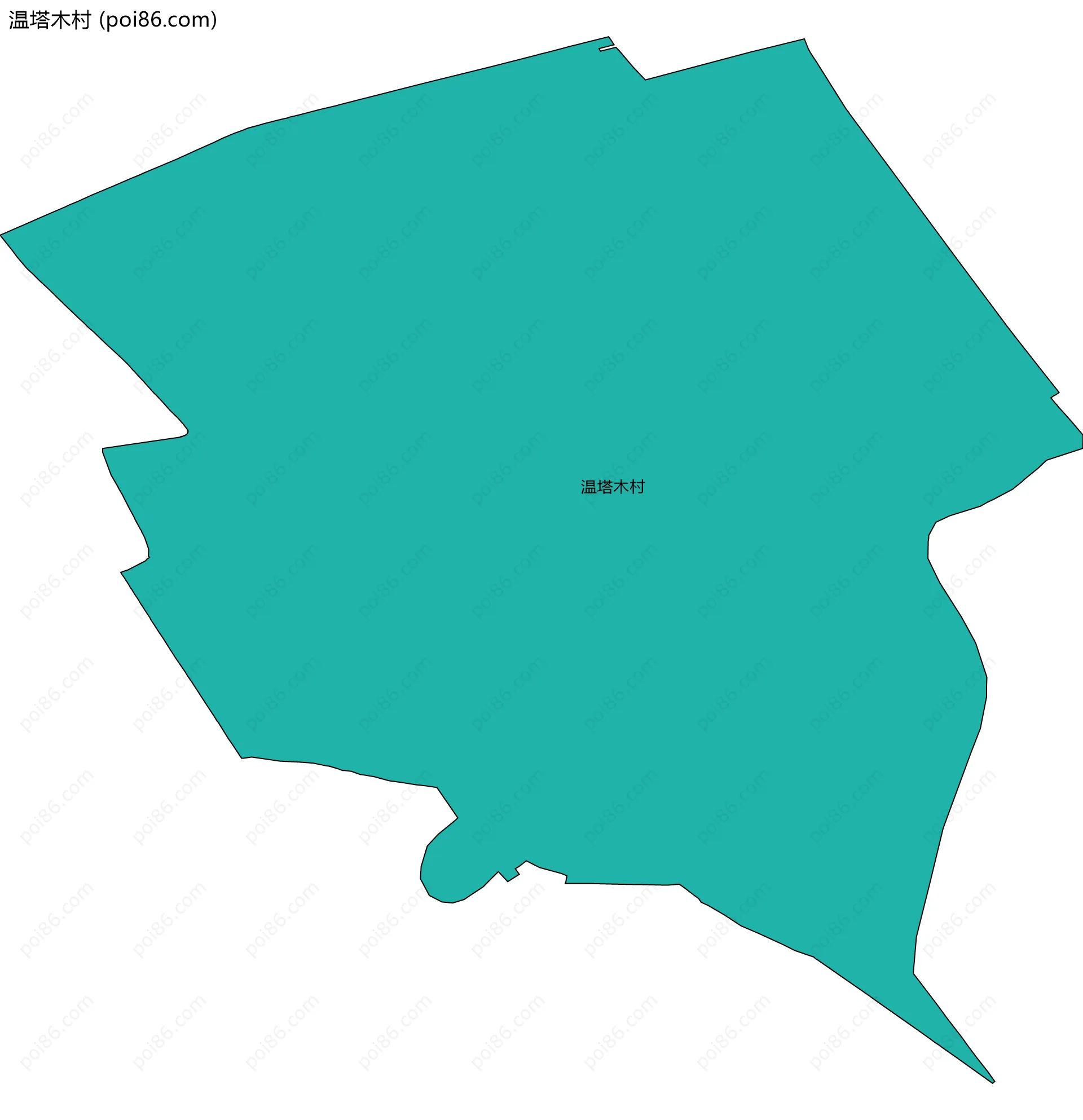温塔木村边界地图