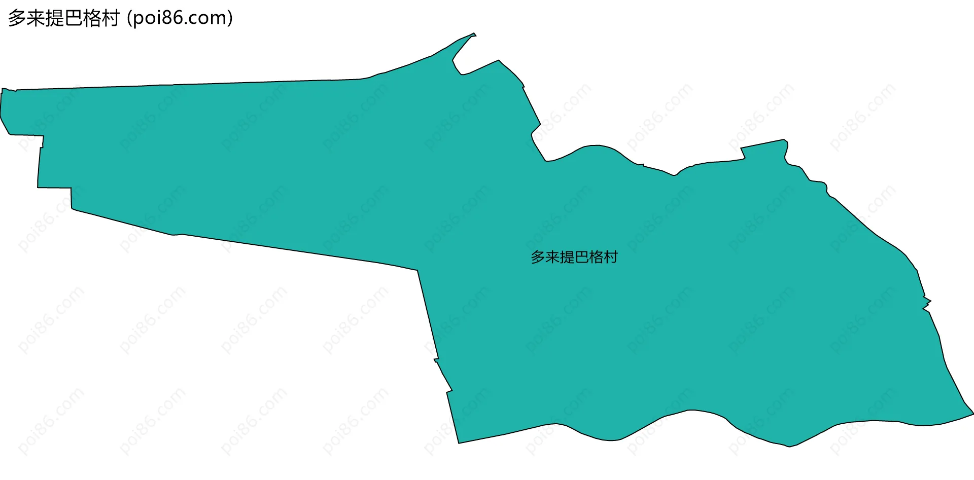 多来提巴格村边界地图