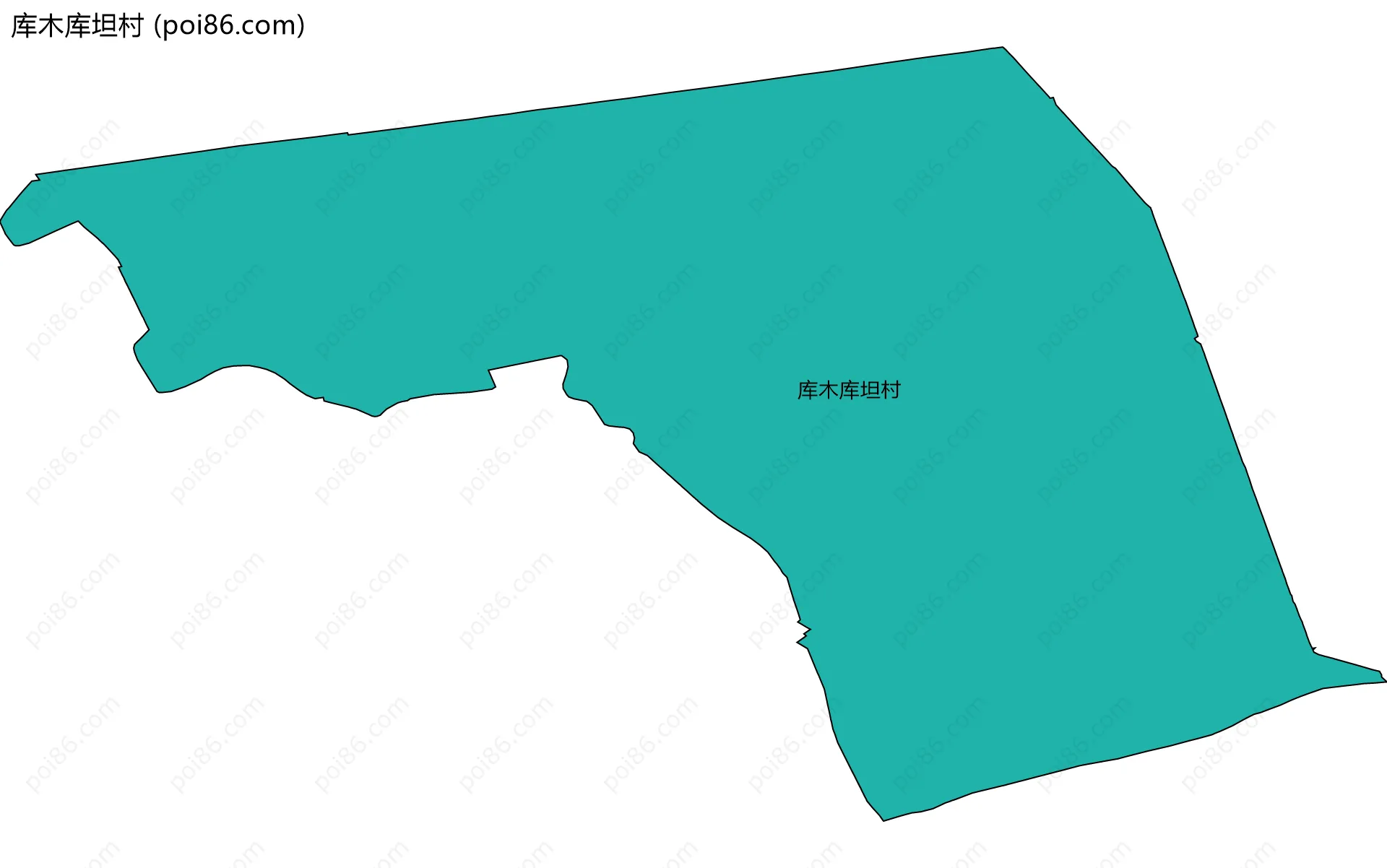库木库坦村边界地图