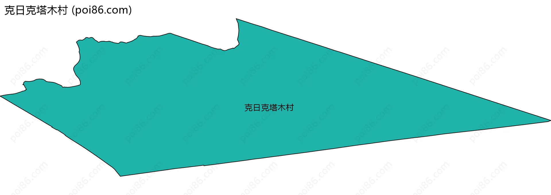 克日克塔木村边界地图