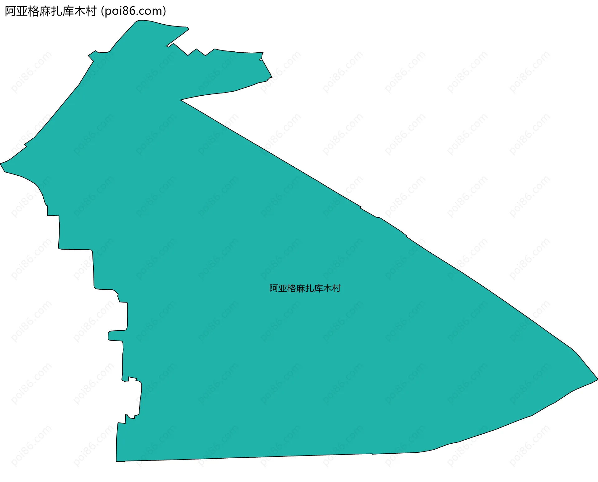 阿亚格麻扎库木村边界地图