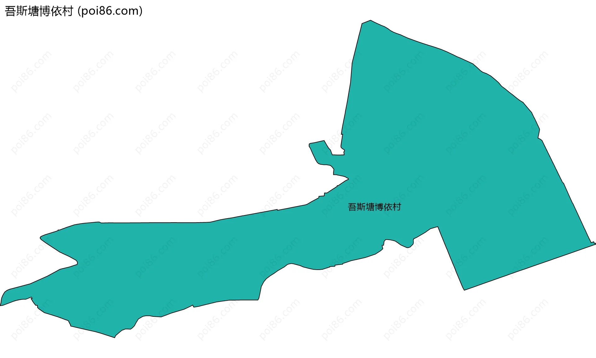 吾斯塘博依村边界地图