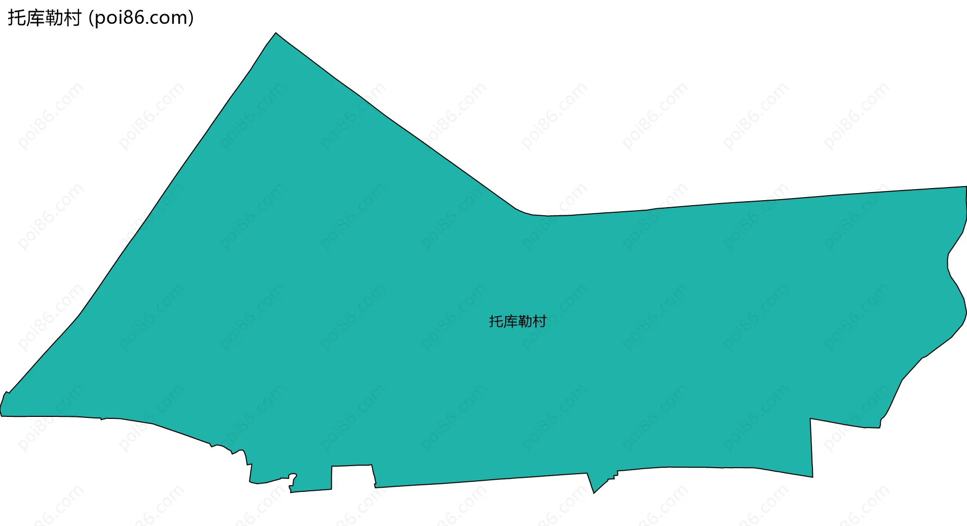 托库勒村边界地图