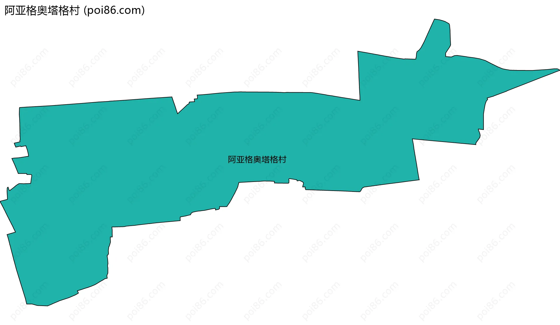 阿亚格奥塔格村边界地图