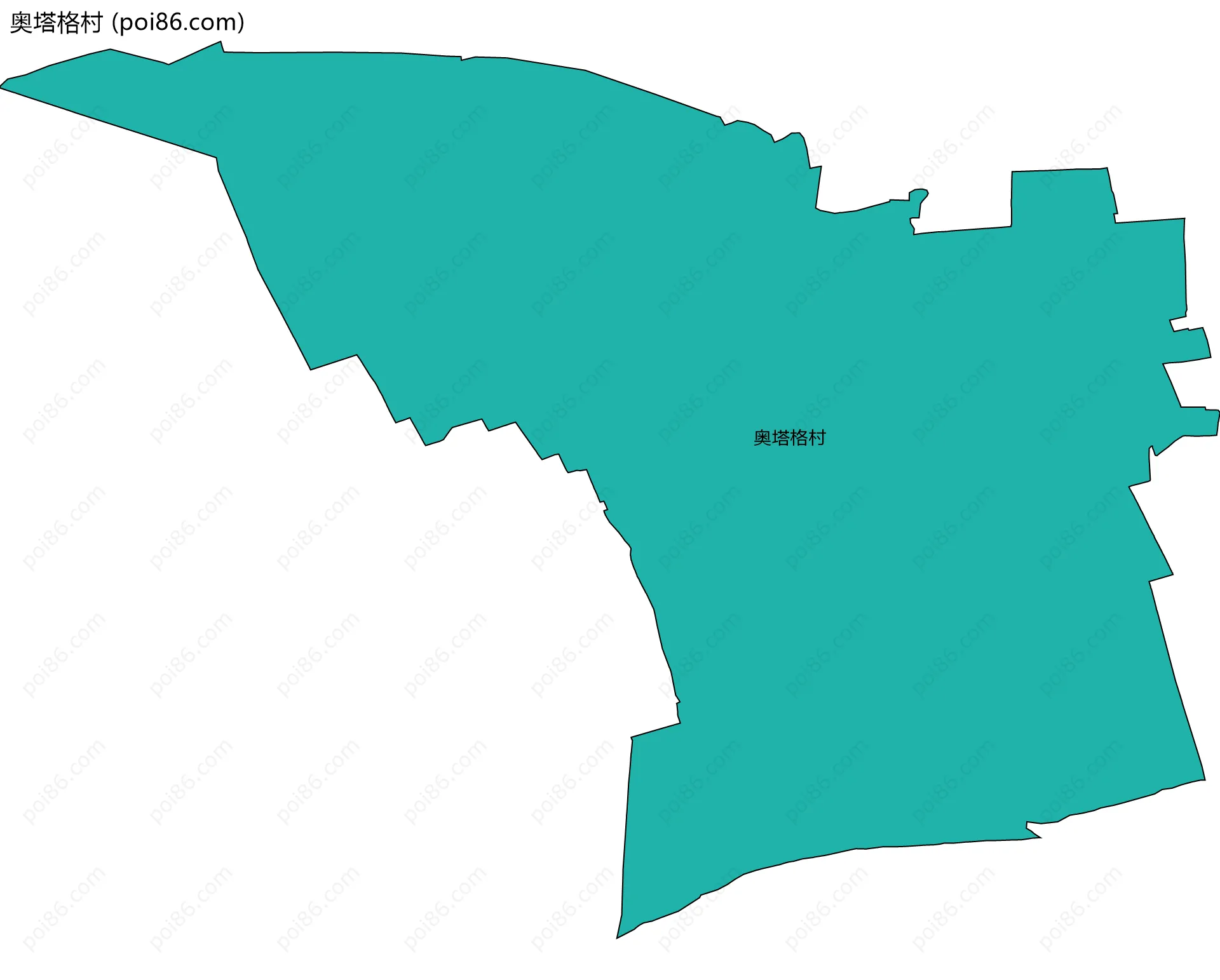 奥塔格村边界地图
