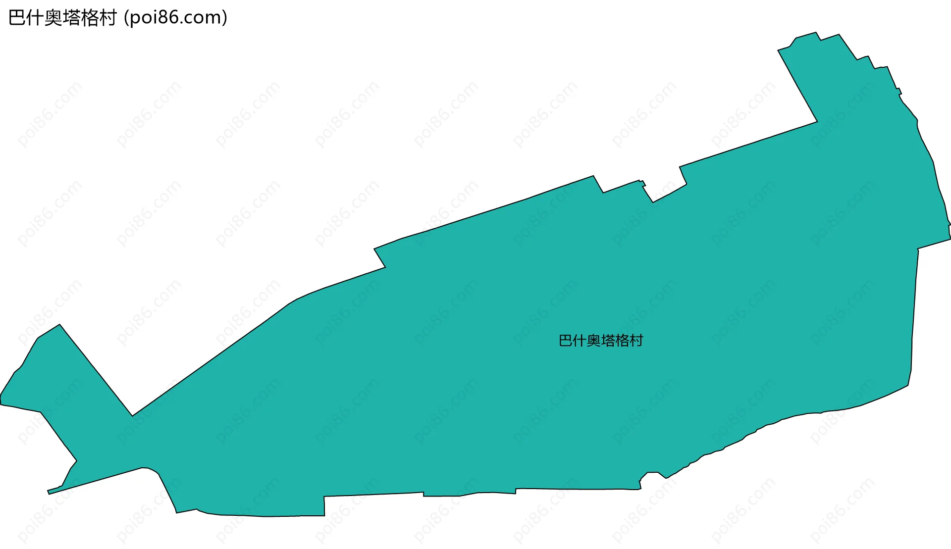 巴什奥塔格村边界地图