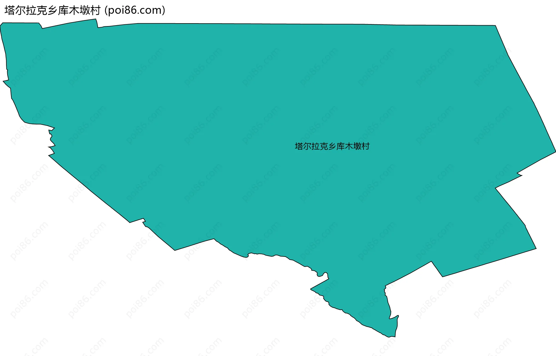 塔尔拉克乡库木墩村边界地图