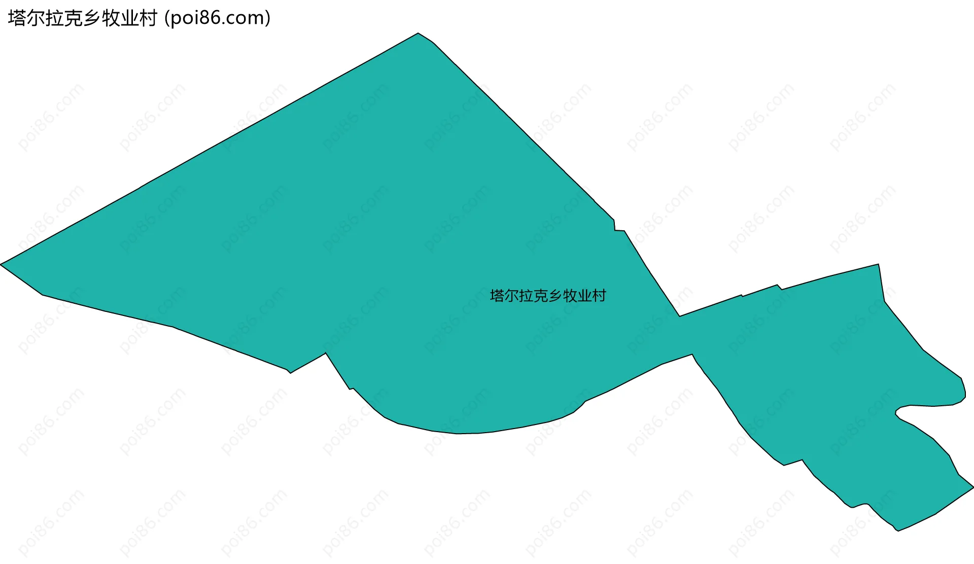 塔尔拉克乡牧业村边界地图