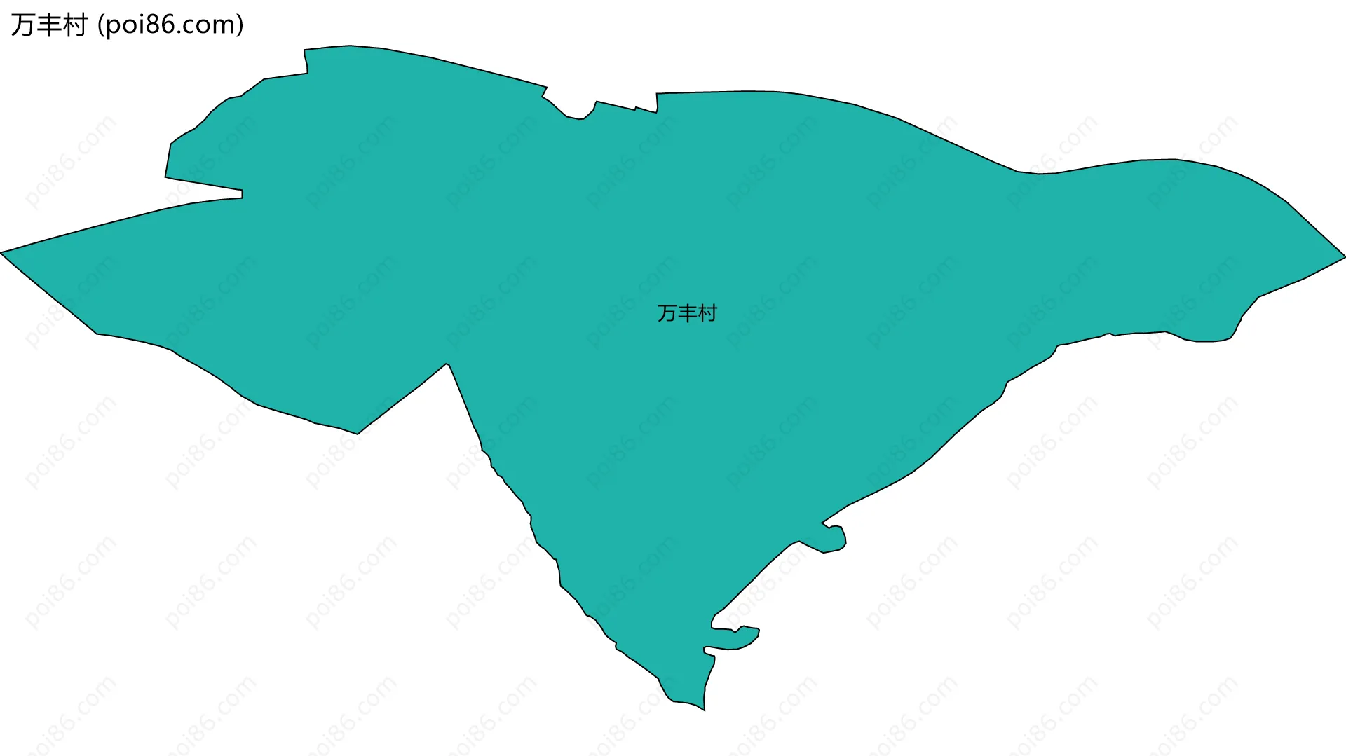 万丰村边界地图