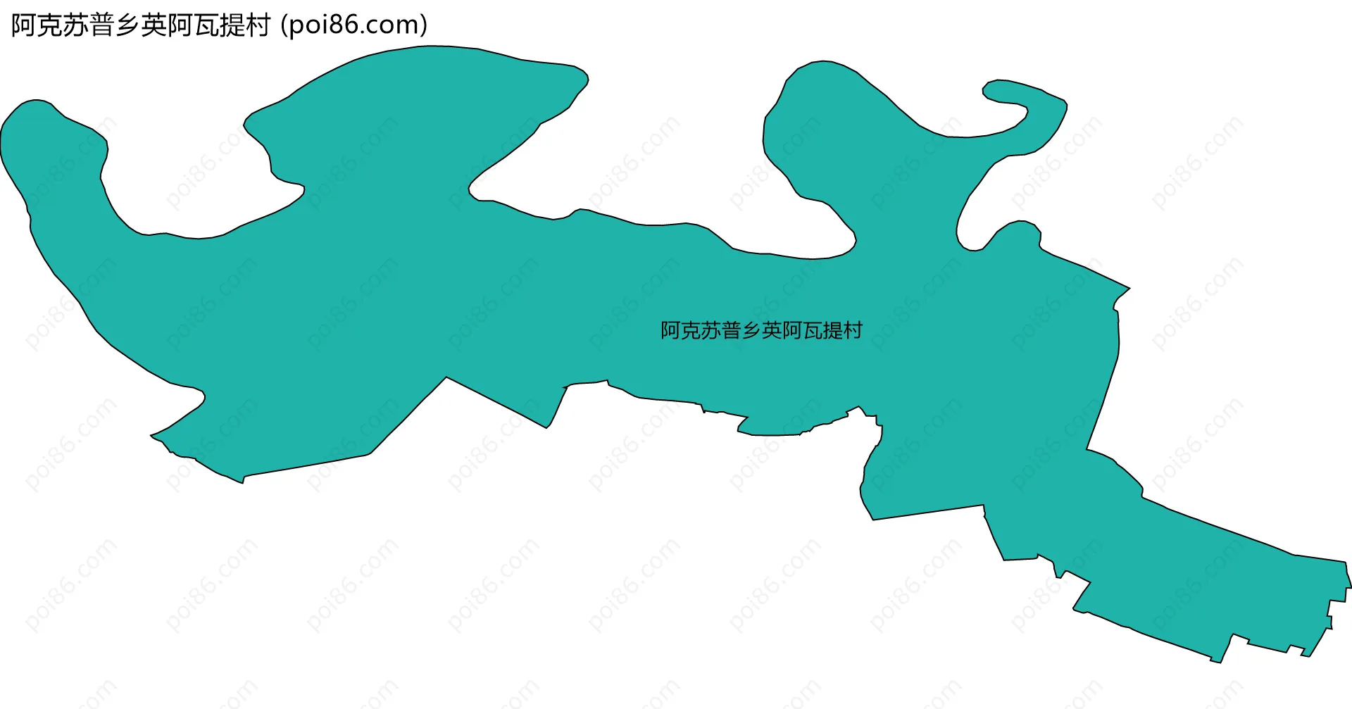 阿克苏普乡英阿瓦提村边界地图