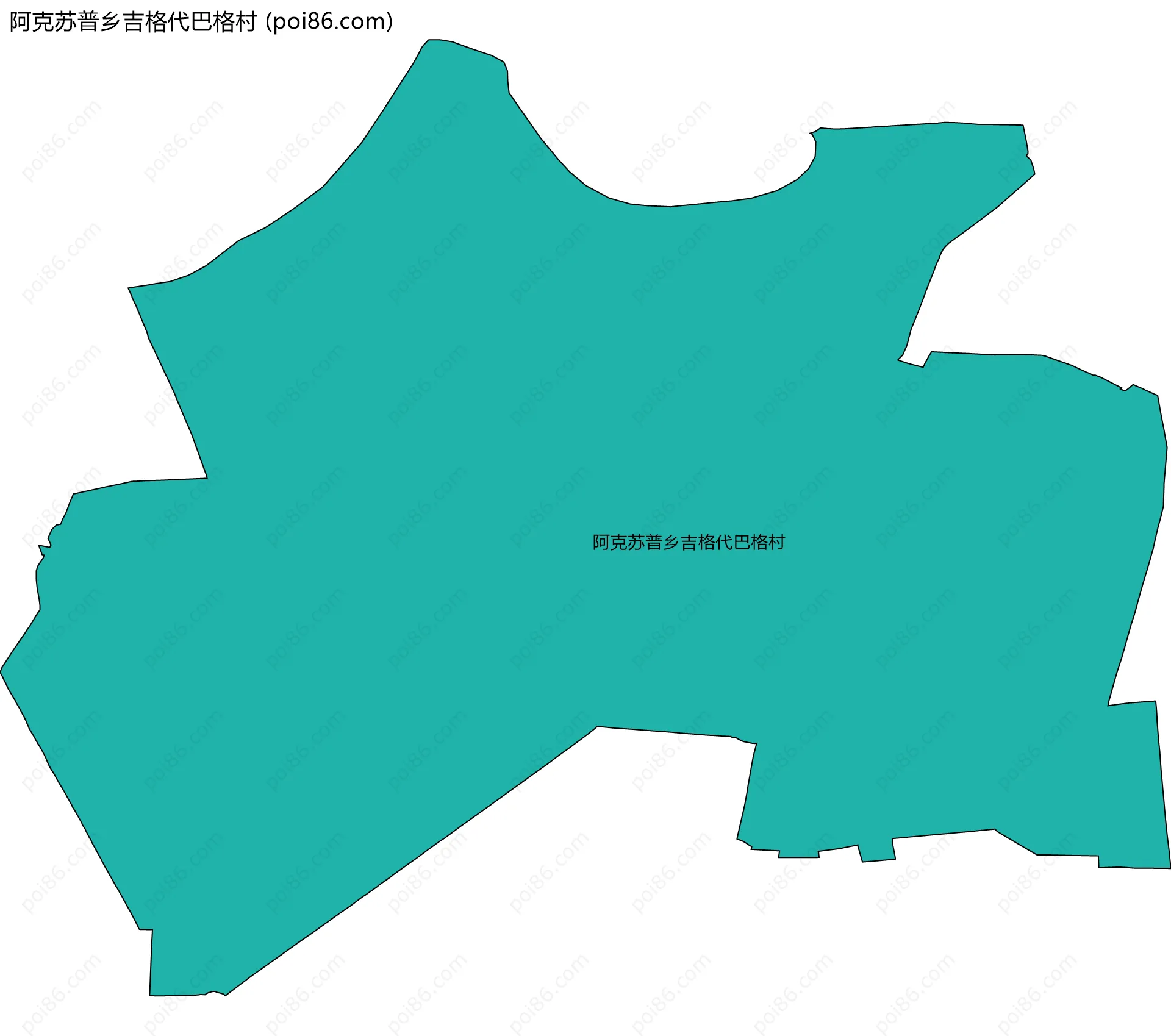 阿克苏普乡吉格代巴格村边界地图