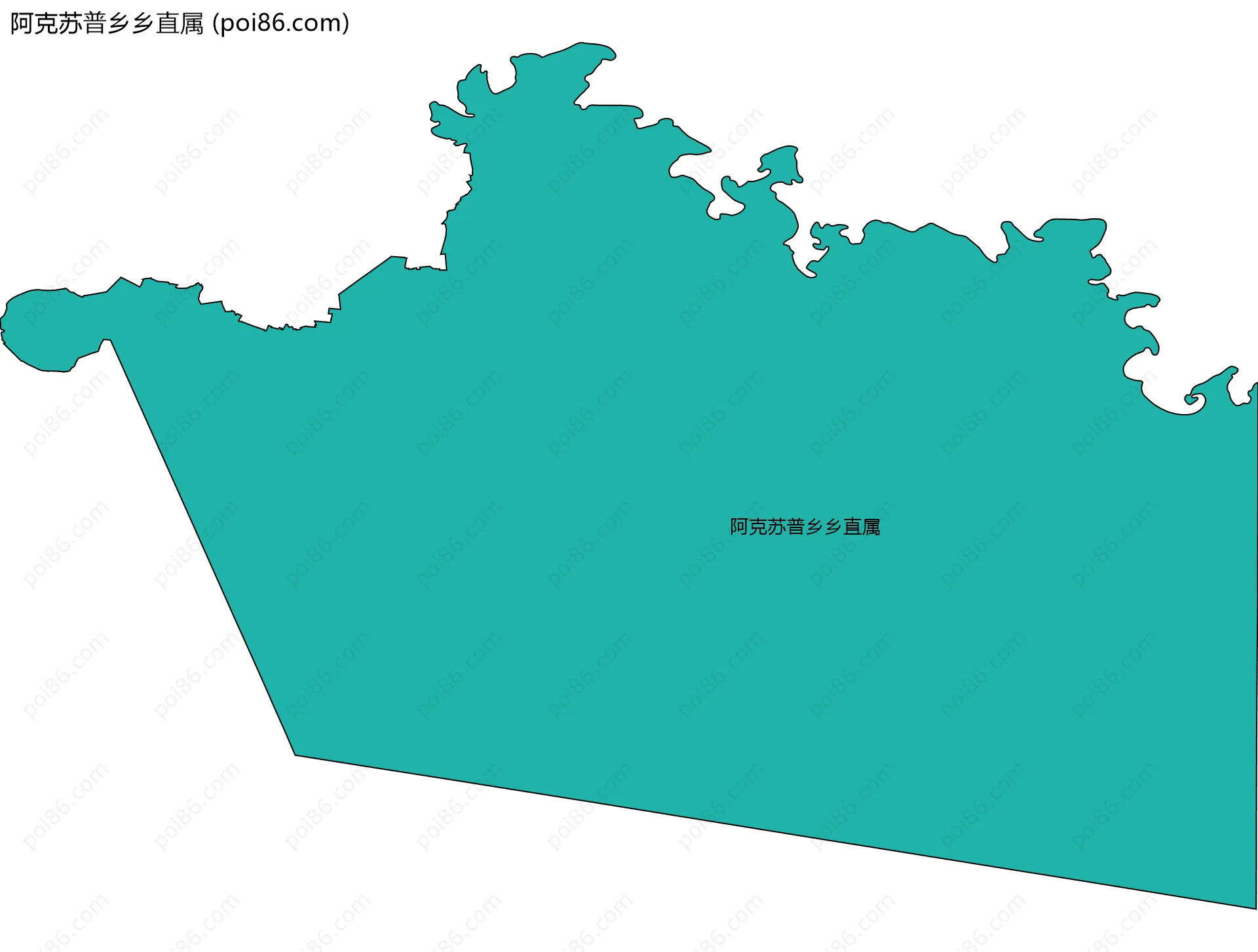 阿克苏普乡乡直属边界地图